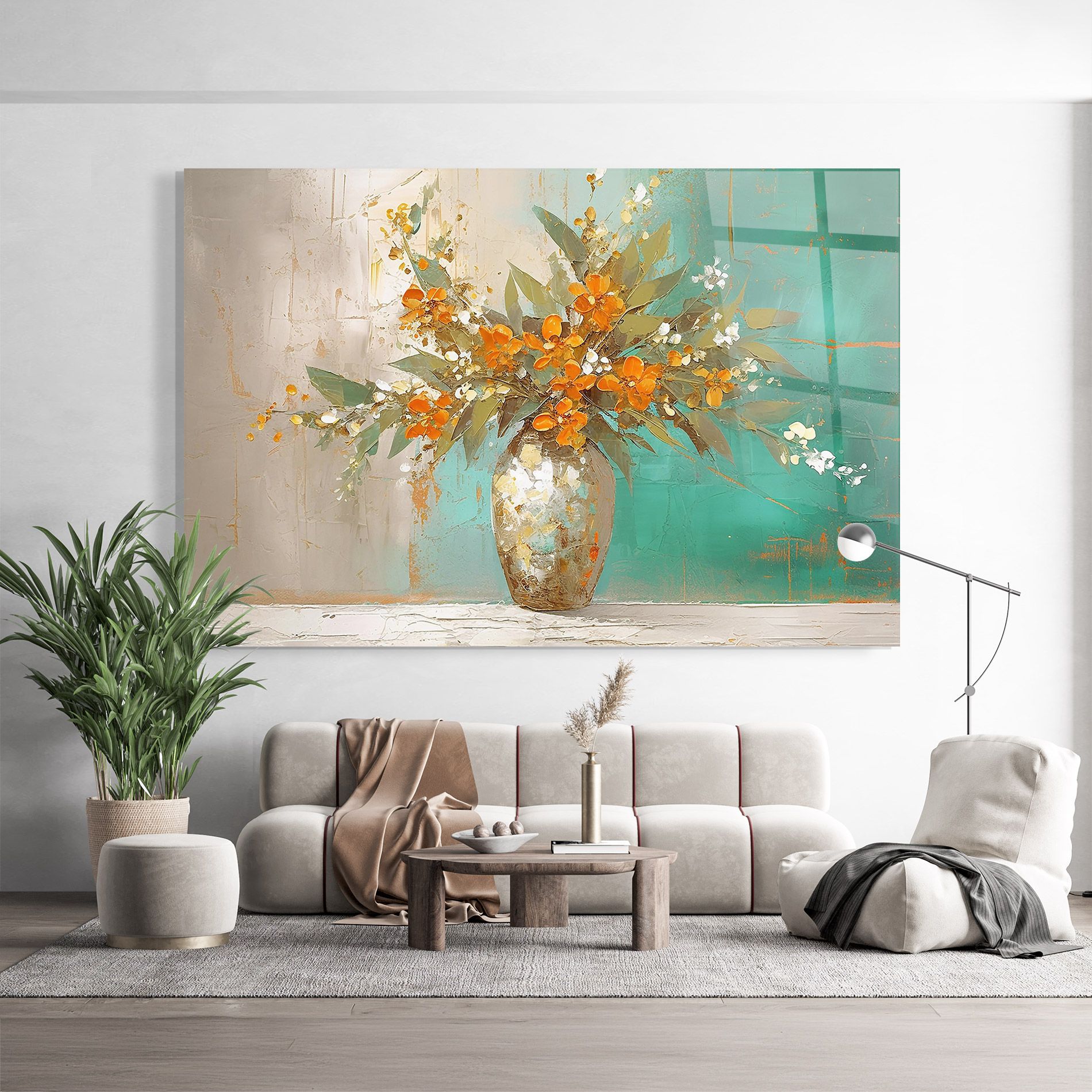 Grey Vase Orange mockup 9