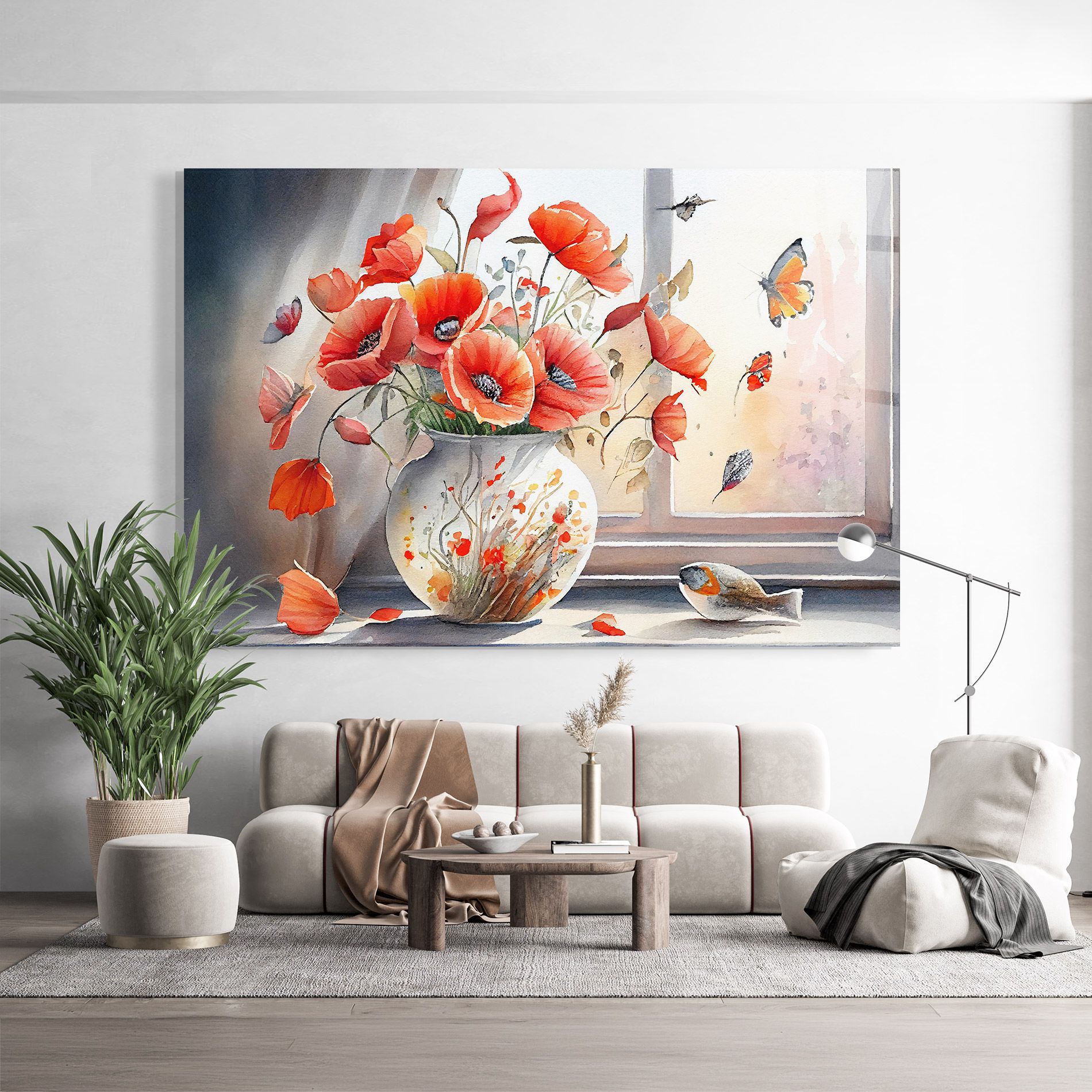 Poppies Vase mockup 9