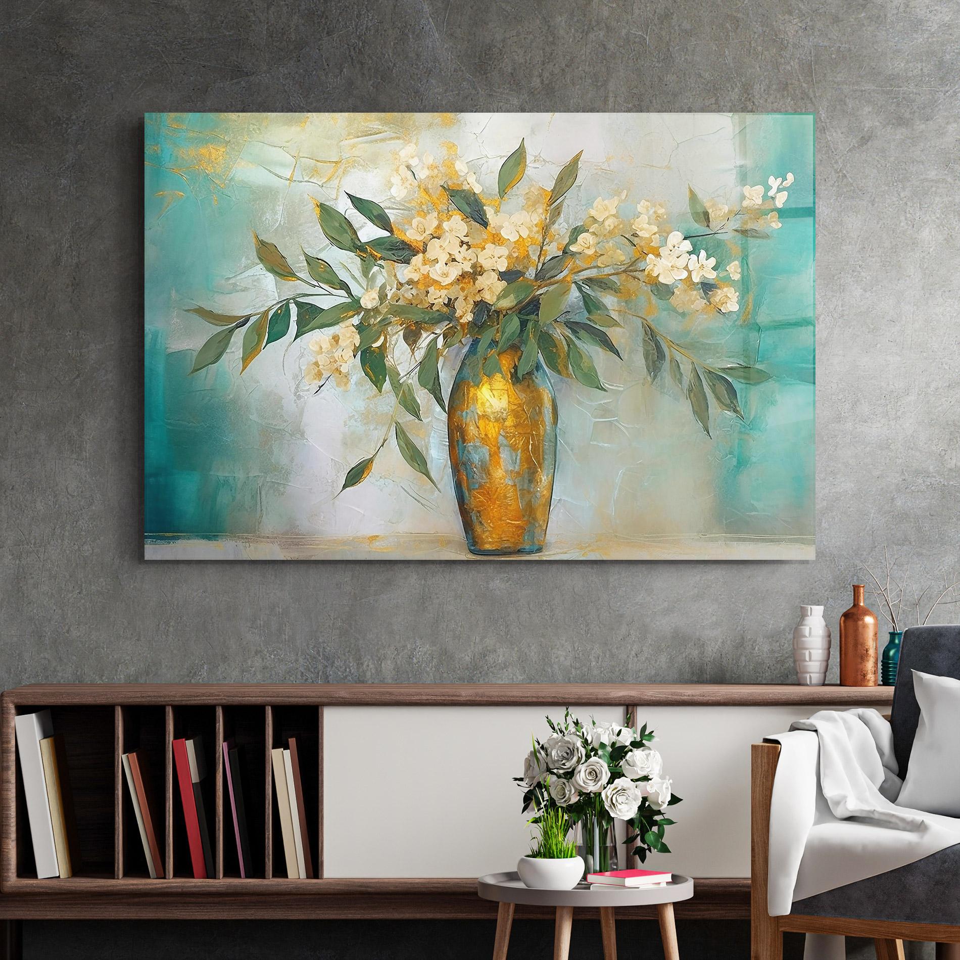 Стъклена картина Abstract Vase Art mockup 2