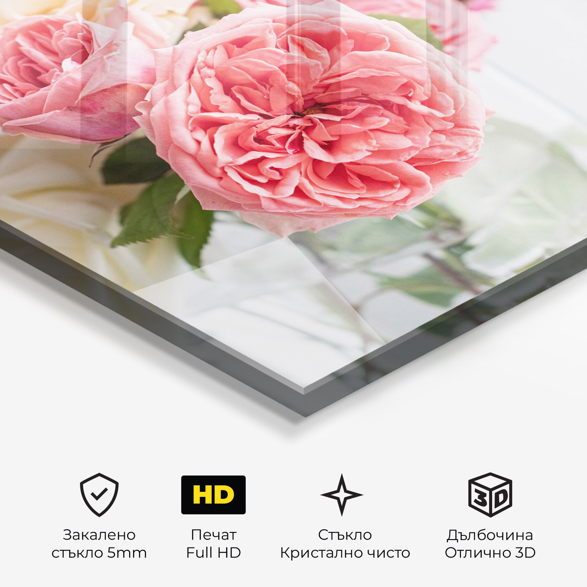 Pink Rose Vase mockup 3
