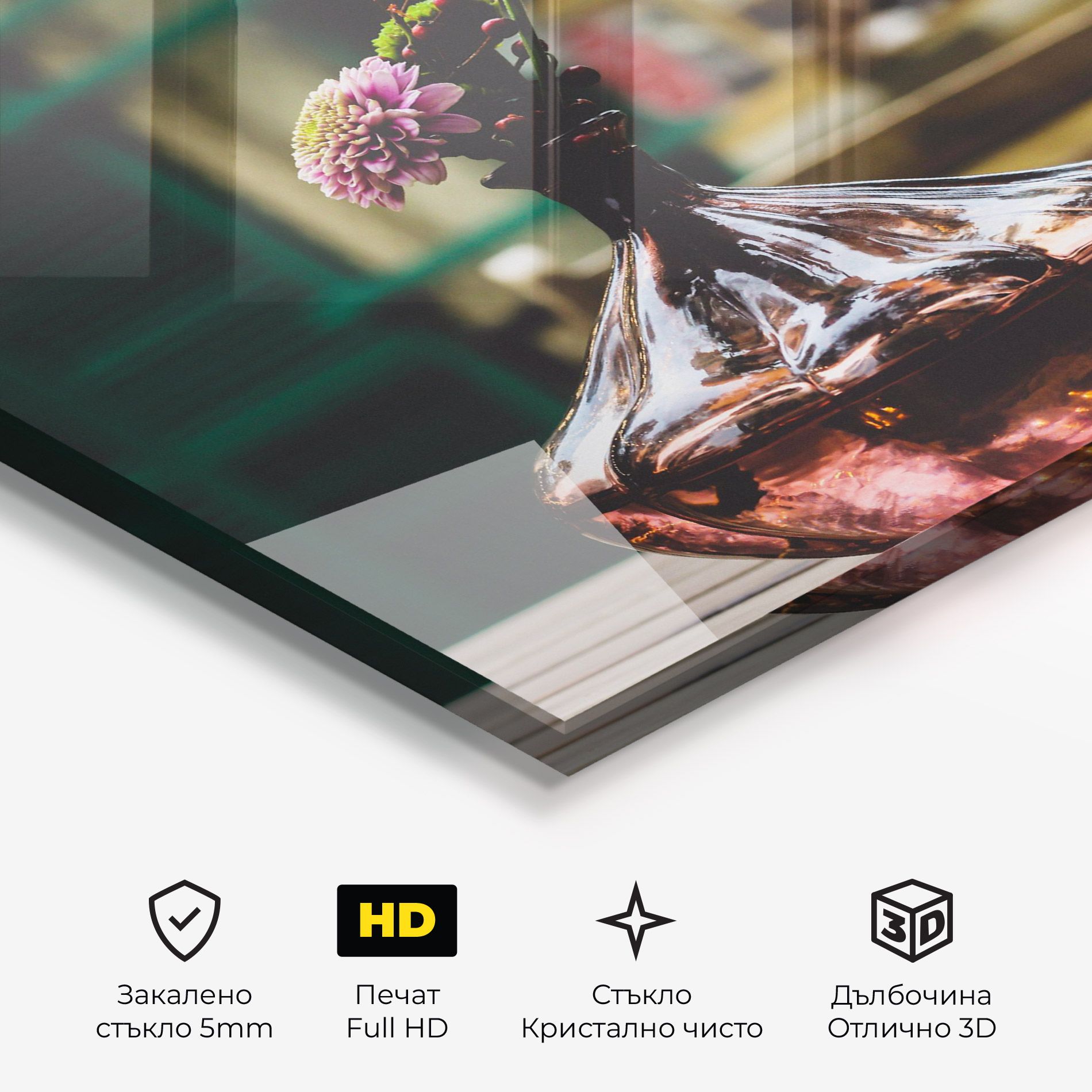 Pink Vase Flower mockup 3