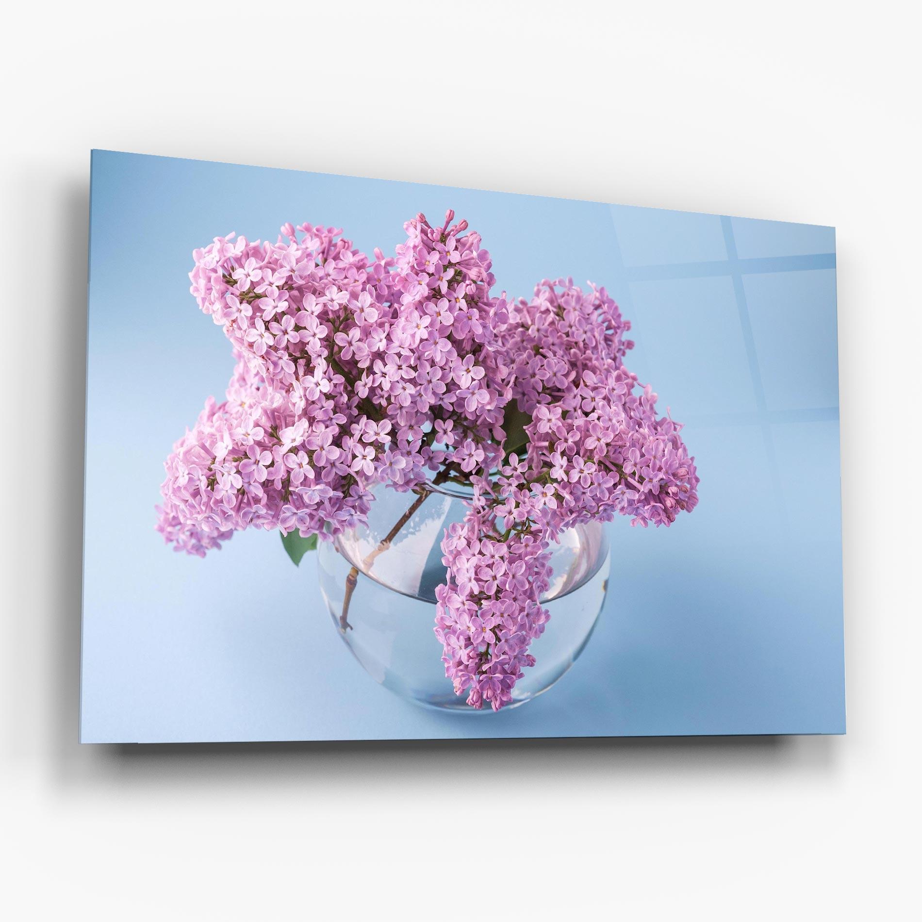 Стъклена картина Lilac Flower mockup 6