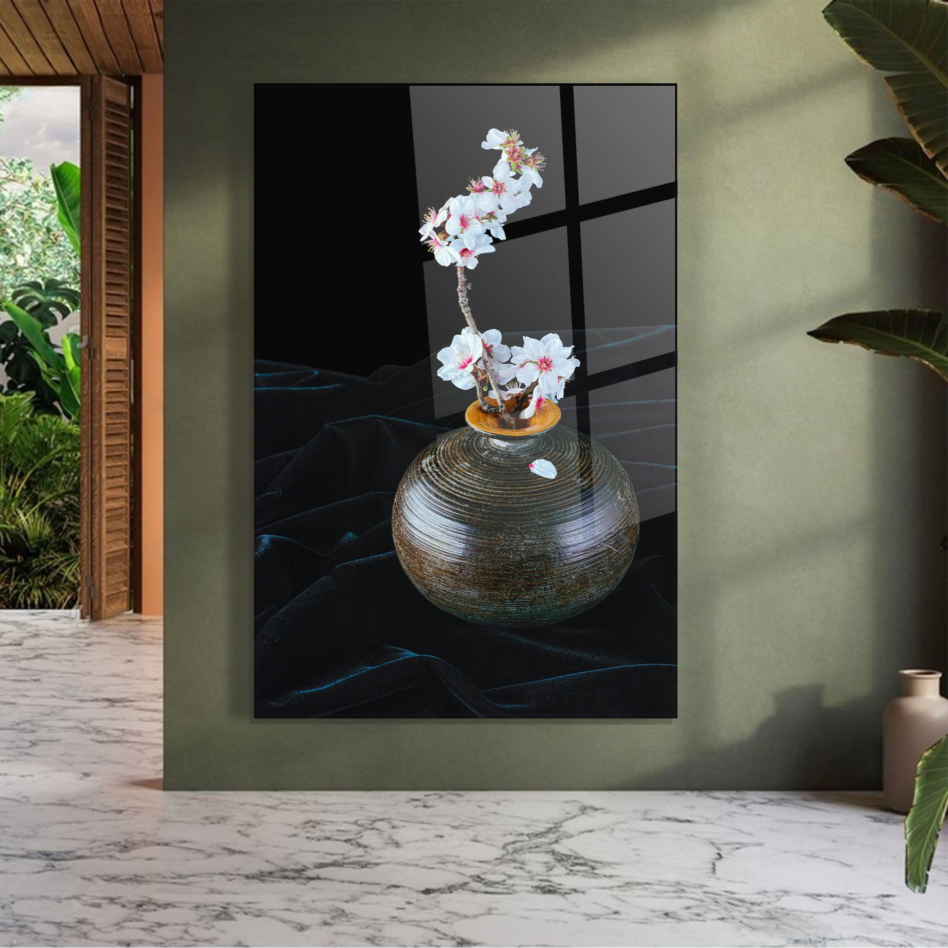 Brown Vase Flowers mockup 7