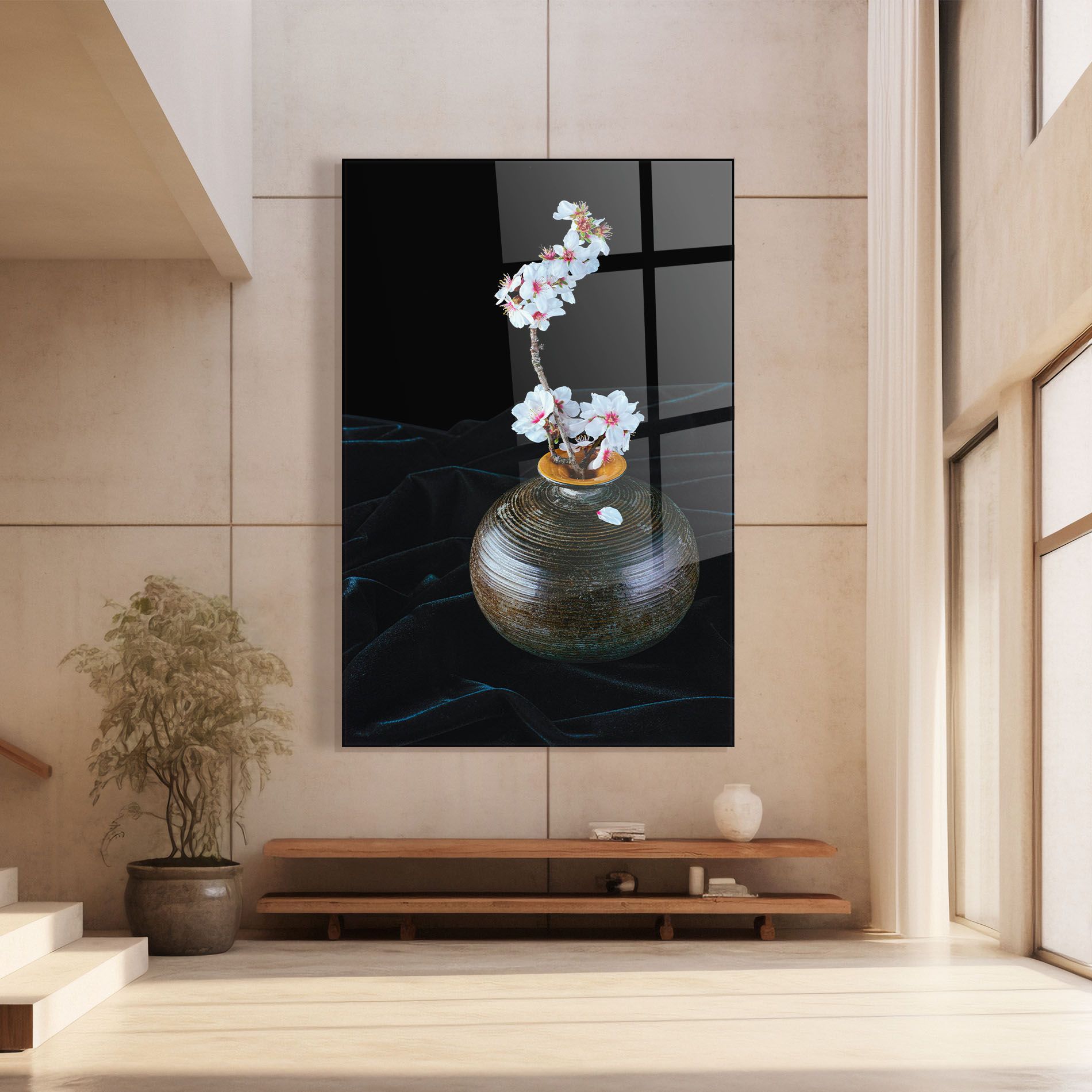 Brown Vase Flowers mockup 8