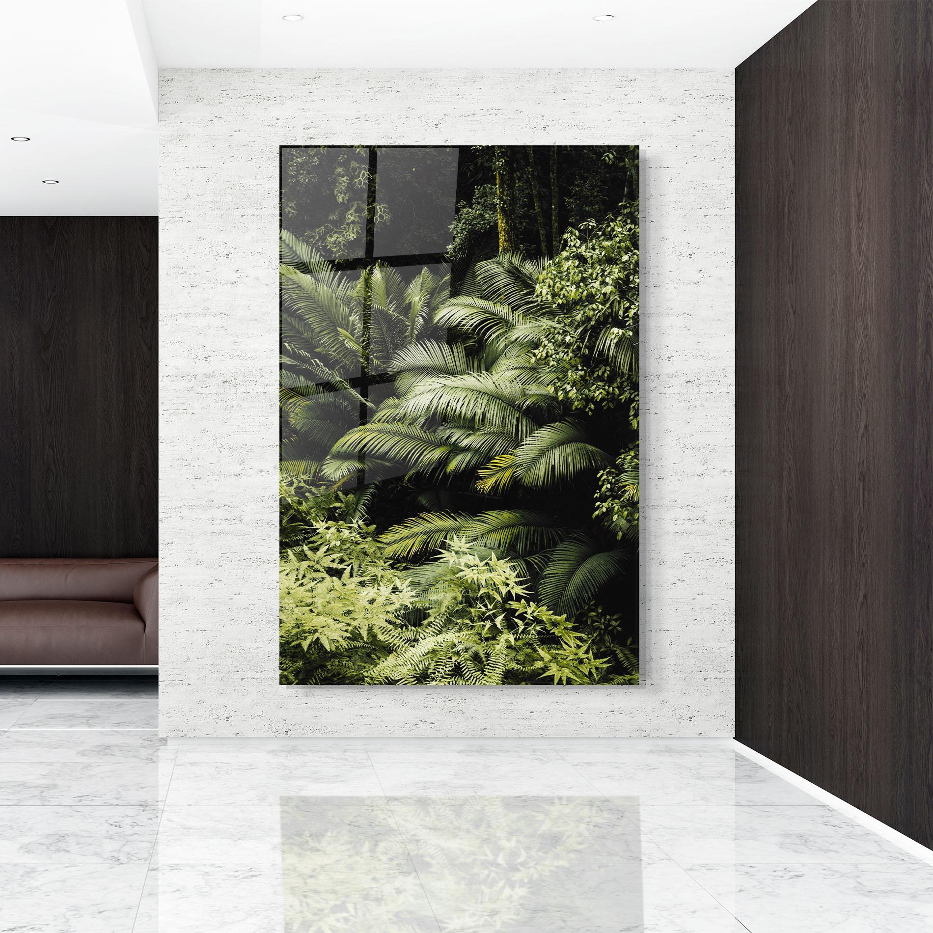 Стъклена картина Into The Jungle mockup 9