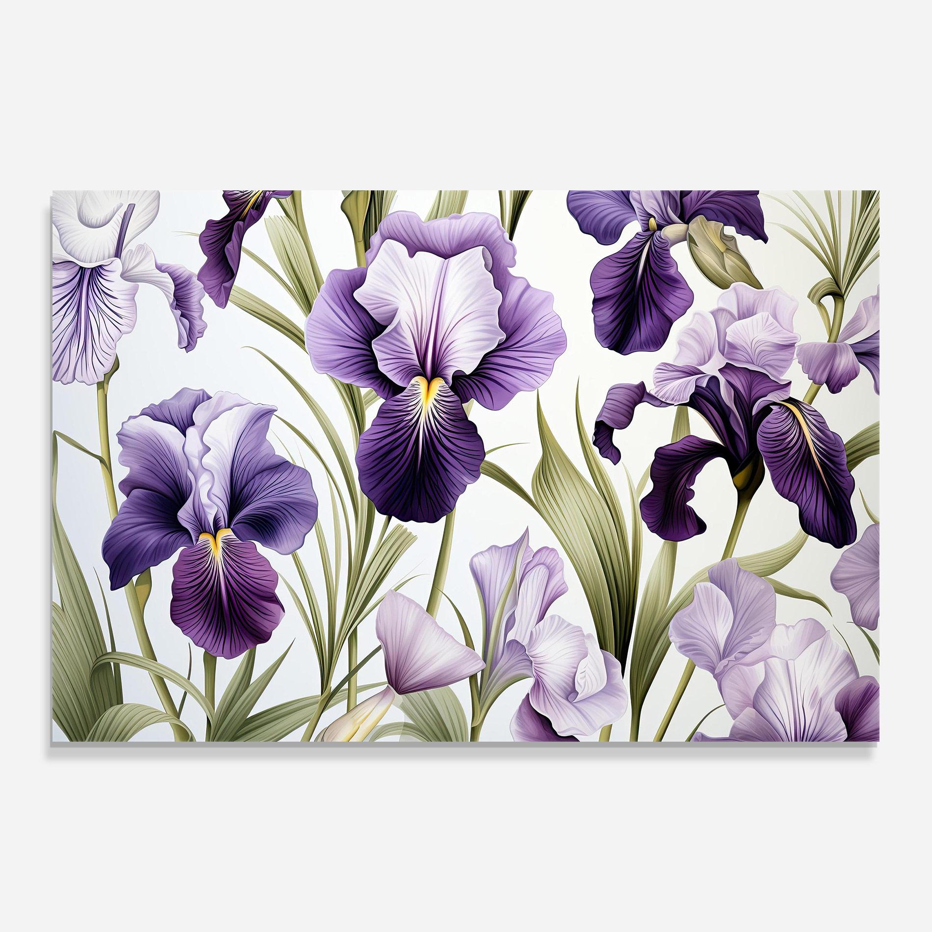 Стъклена картина Iris Painting mockup 0