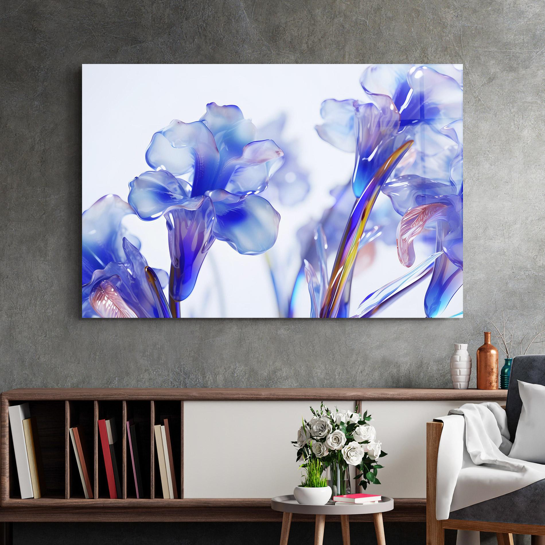 Стъклена картина Iris Glass mockup 2