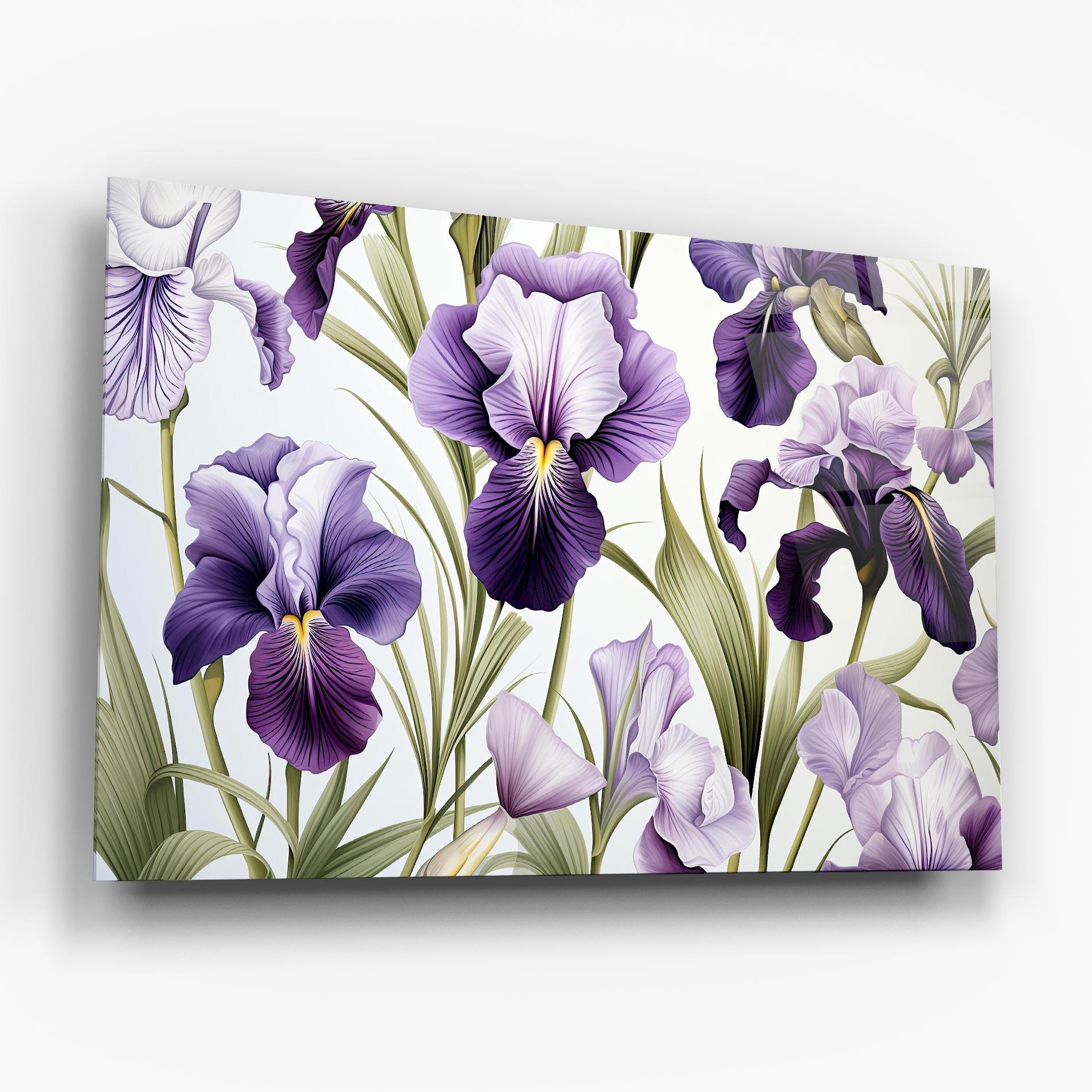 Стъклена картина Iris Painting mockup 6
