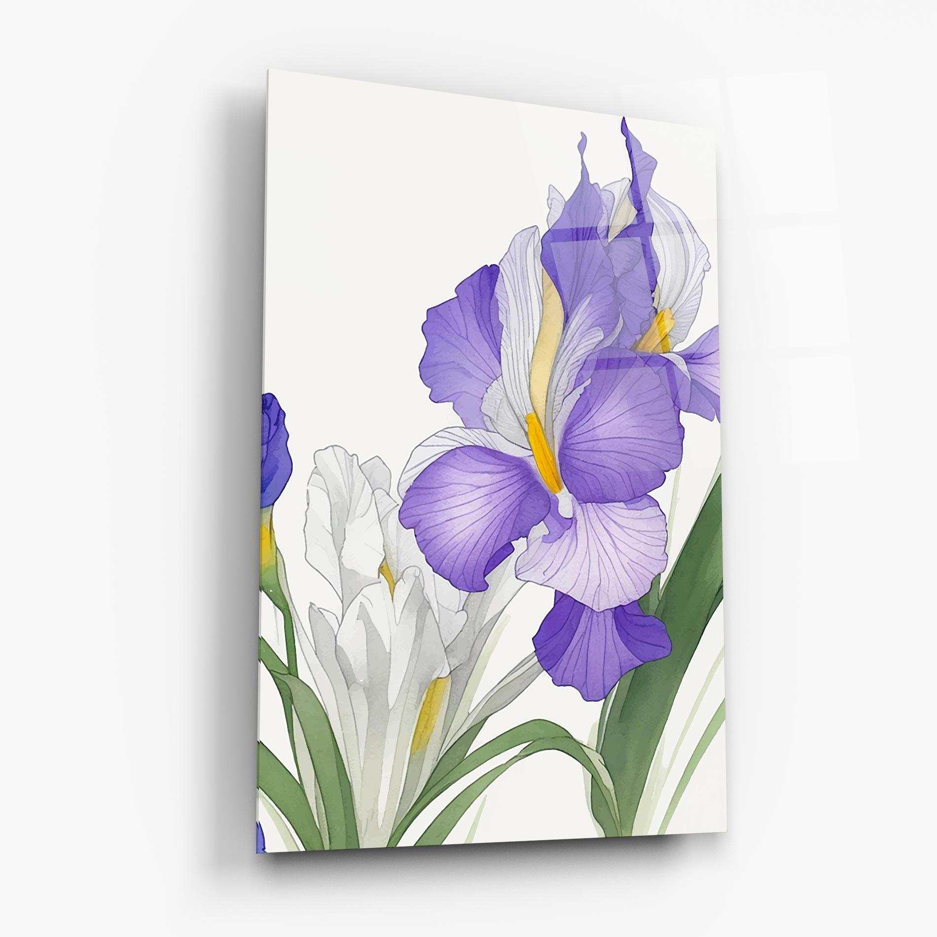 Стъклена картина Irirs Hand Drawn mockup 6