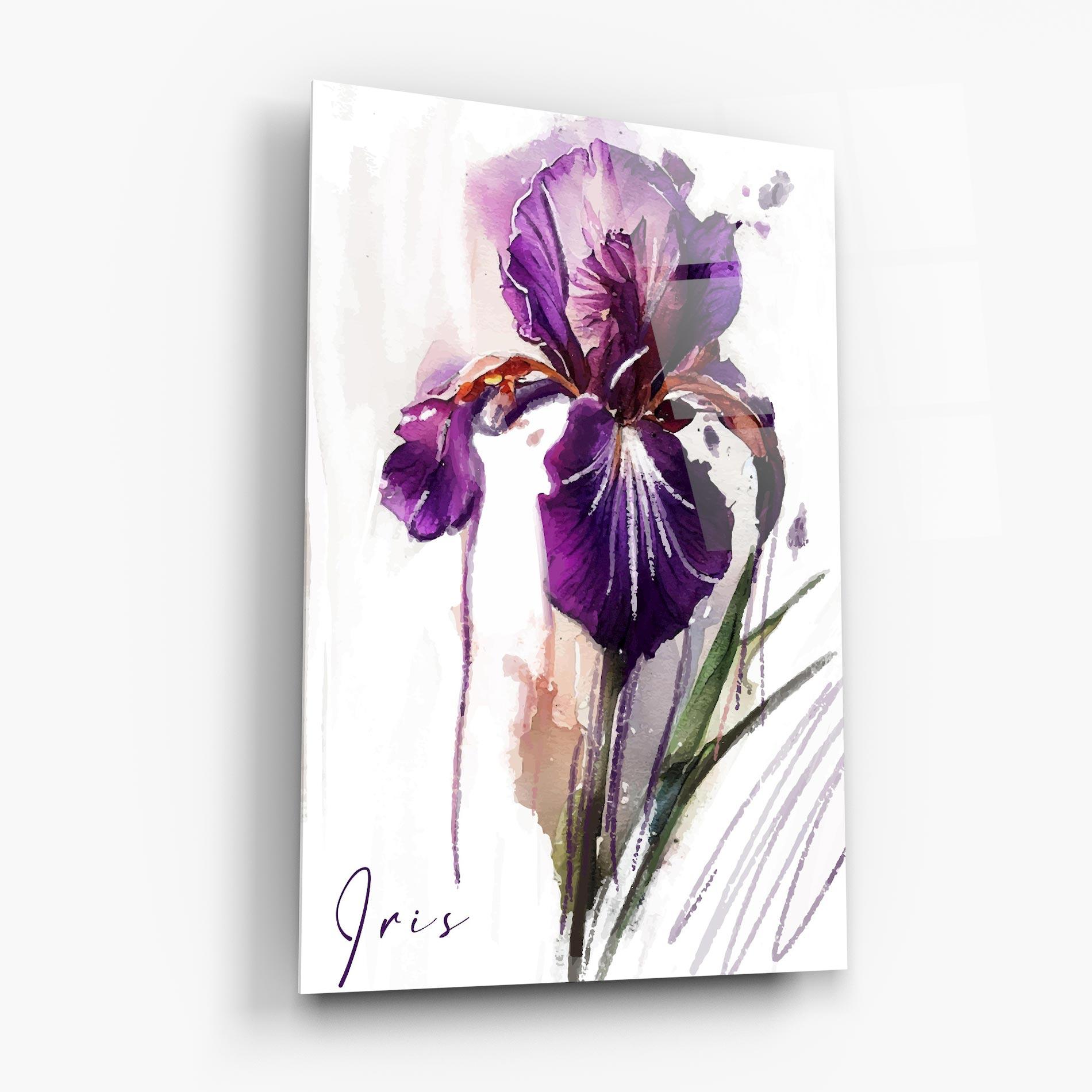 Стъклена картина Iris Drop mockup 6