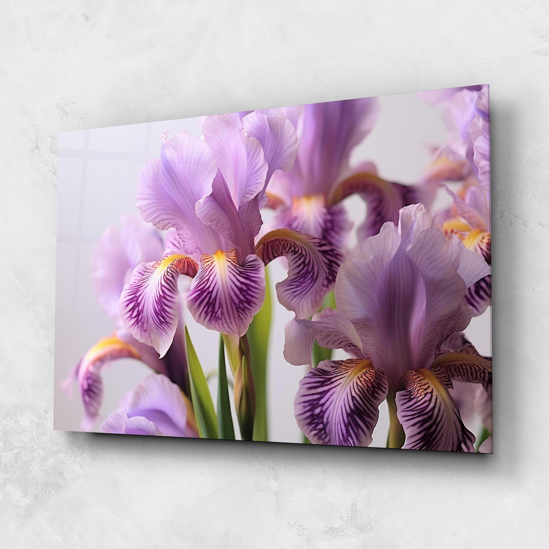 Стъклена картина Iris In Vase mockup 1