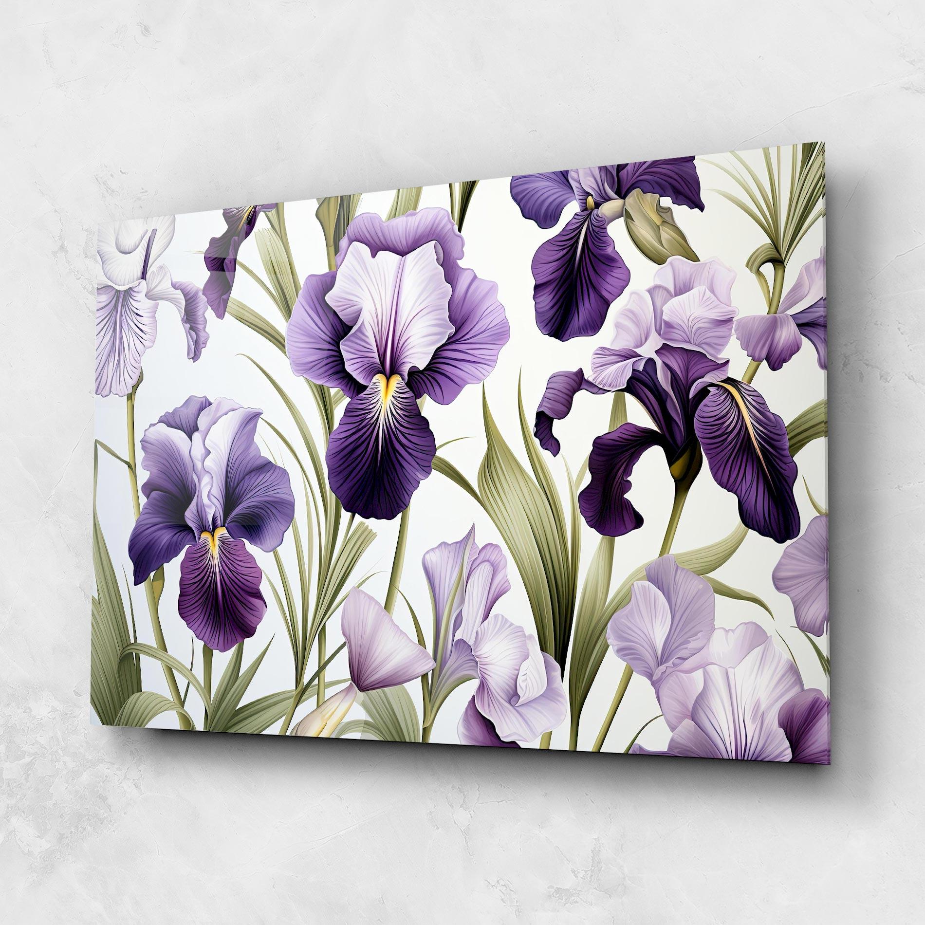 Стъклена картина Iris Painting mockup 1