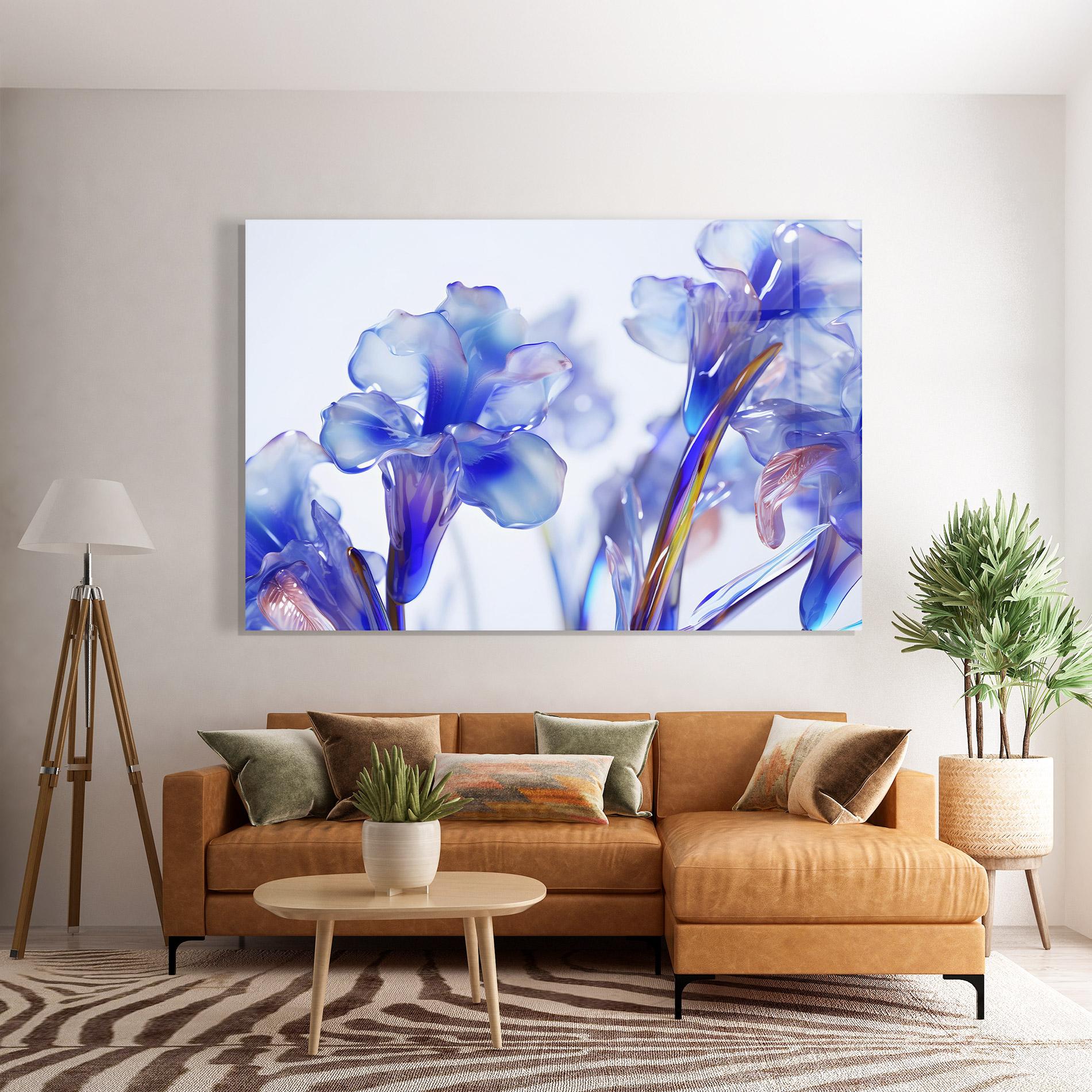 Стъклена картина Iris Glass mockup 7