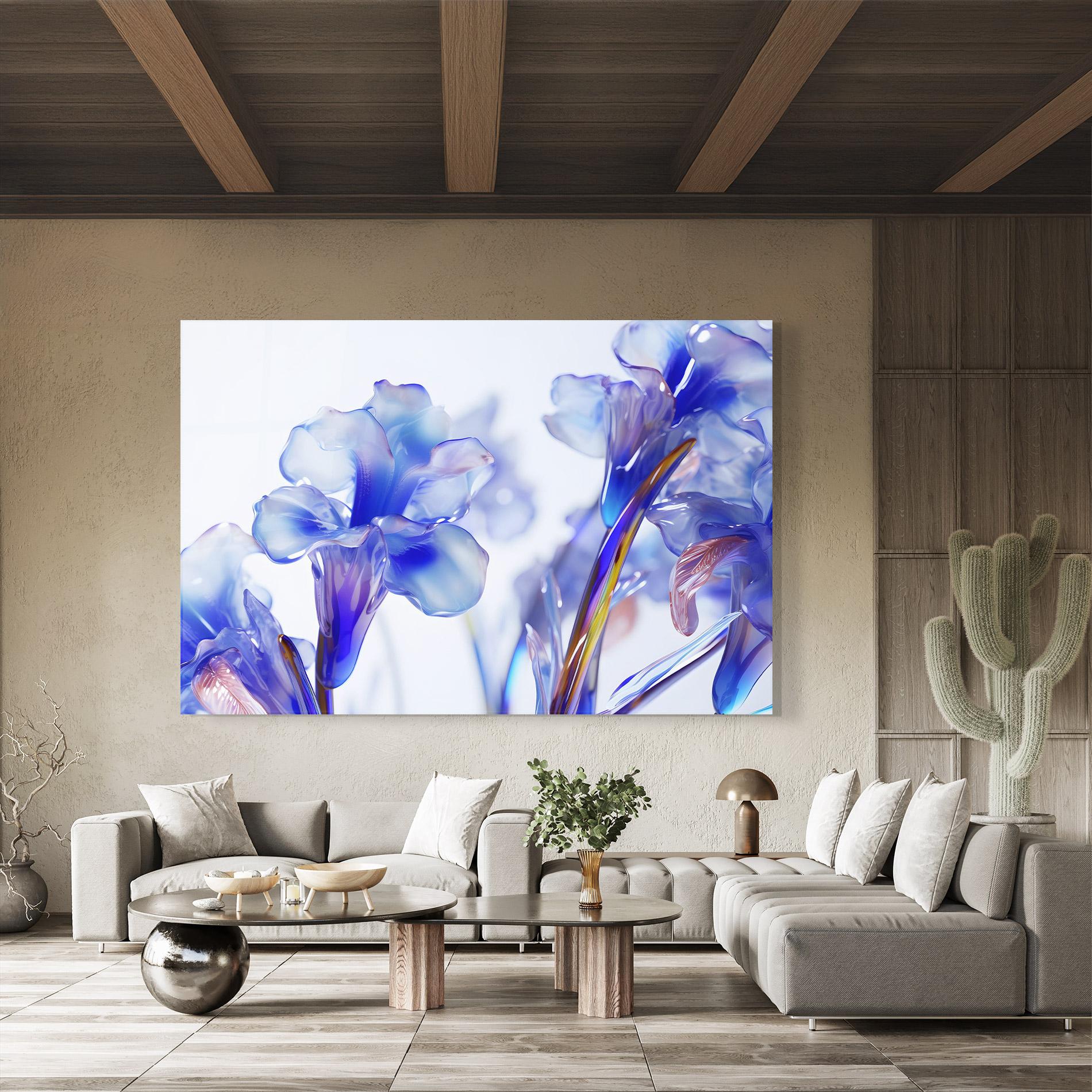 Стъклена картина Iris Glass mockup 8