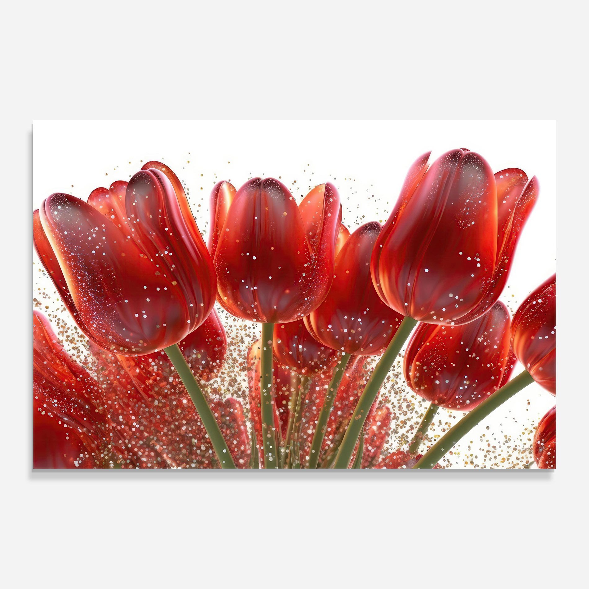 Glitter Red Tulips mockup 0