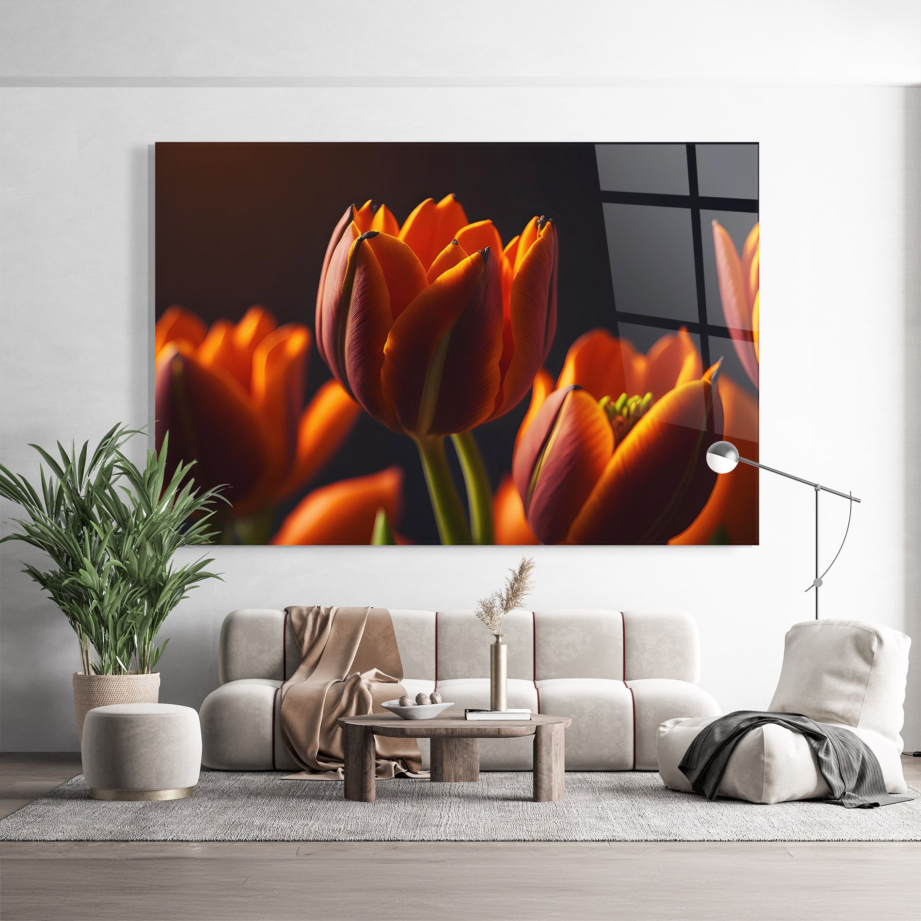 Close Up Orange Tulip mockup 9