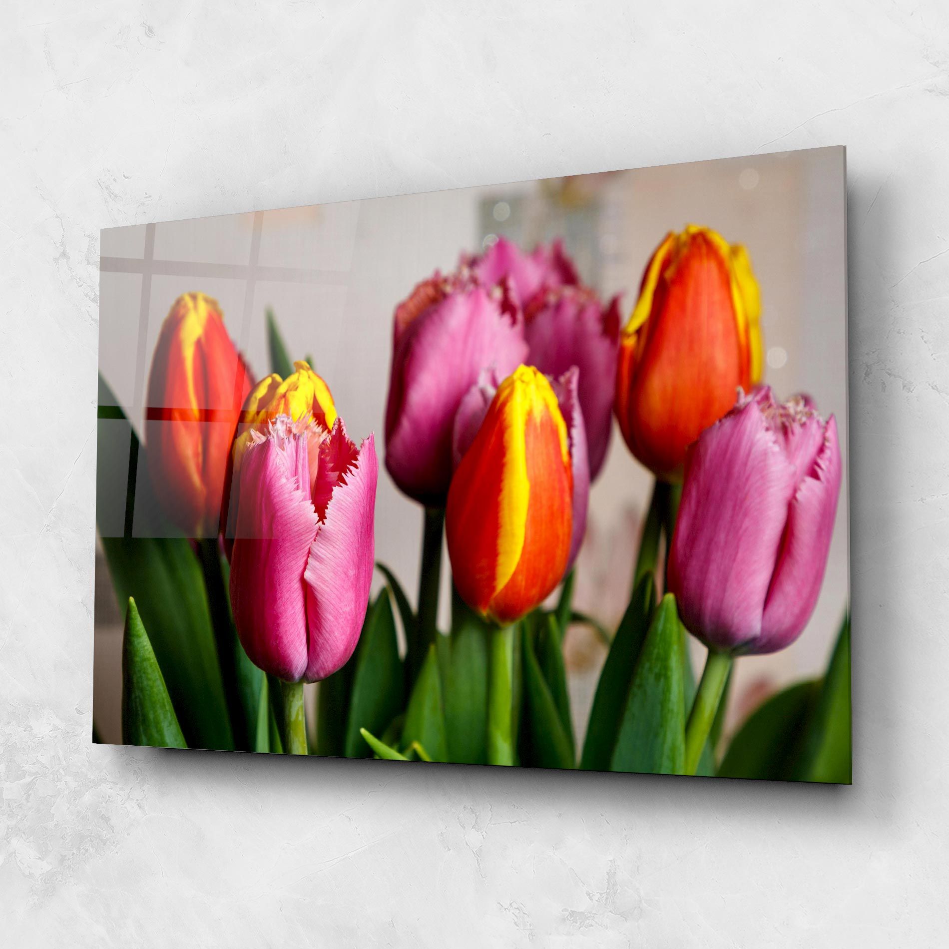 Pink Orange Tulips mockup 1