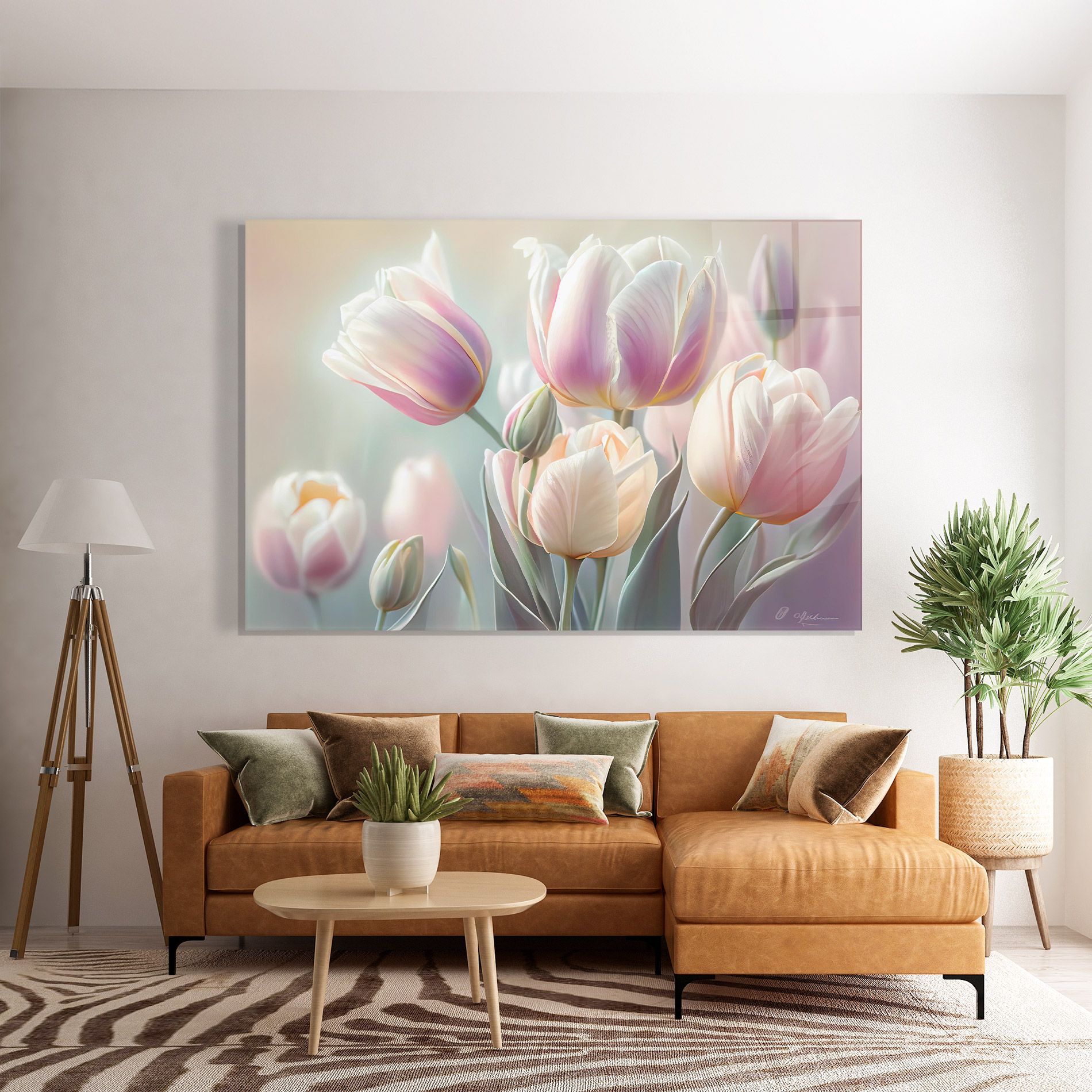 Dreamy White Tulips mockup 7