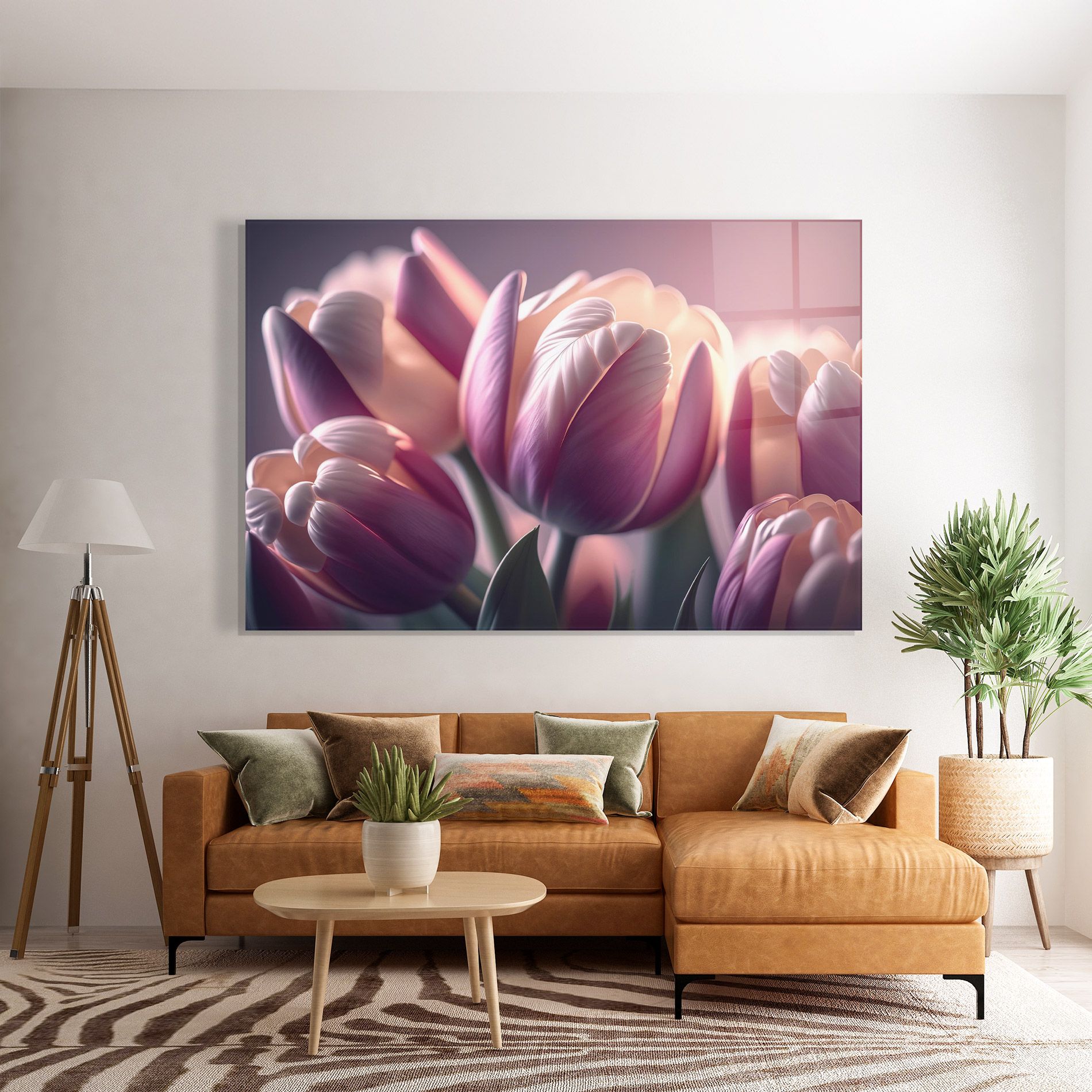 Pastel Pink Tulips mockup 7