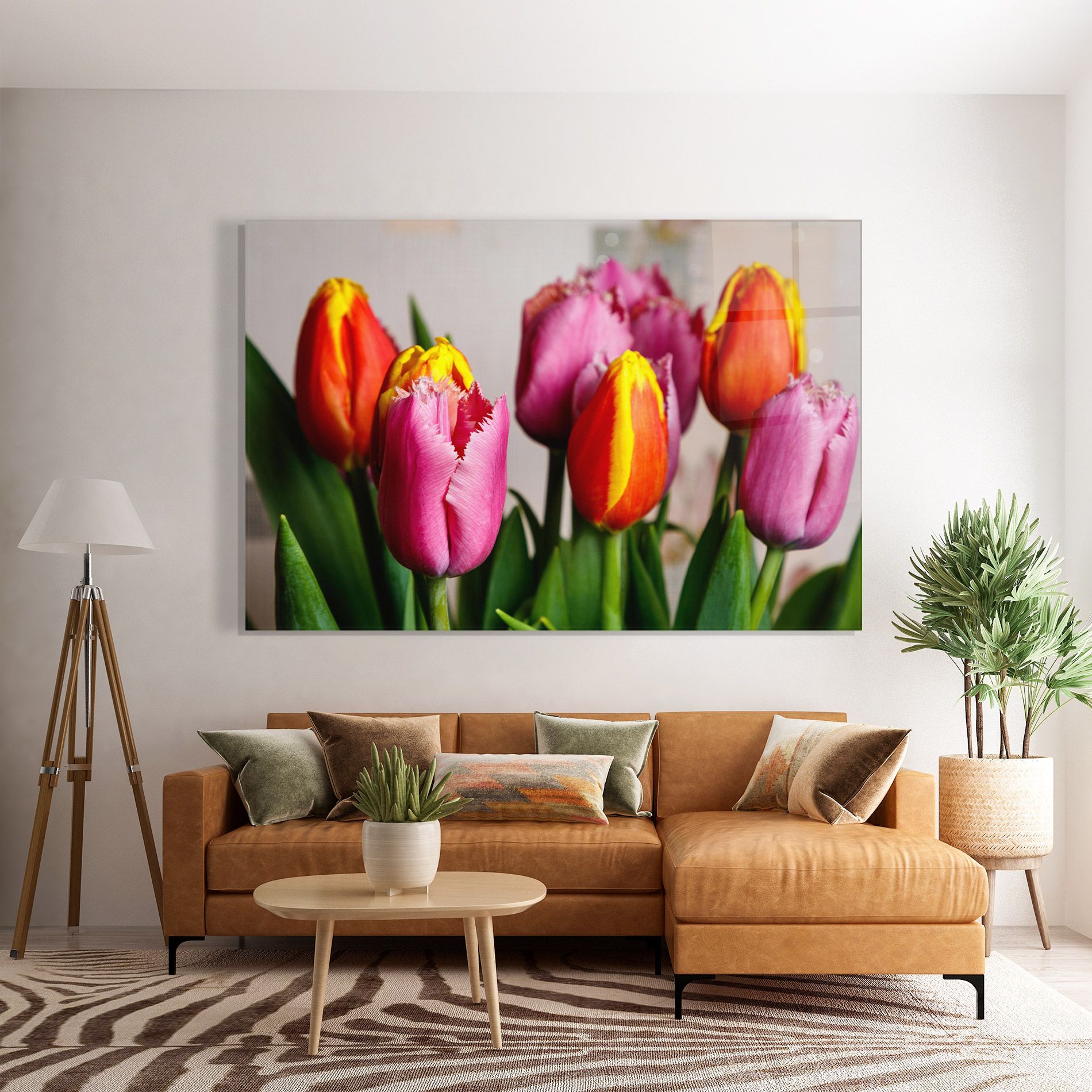 Pink Orange Tulips mockup 7