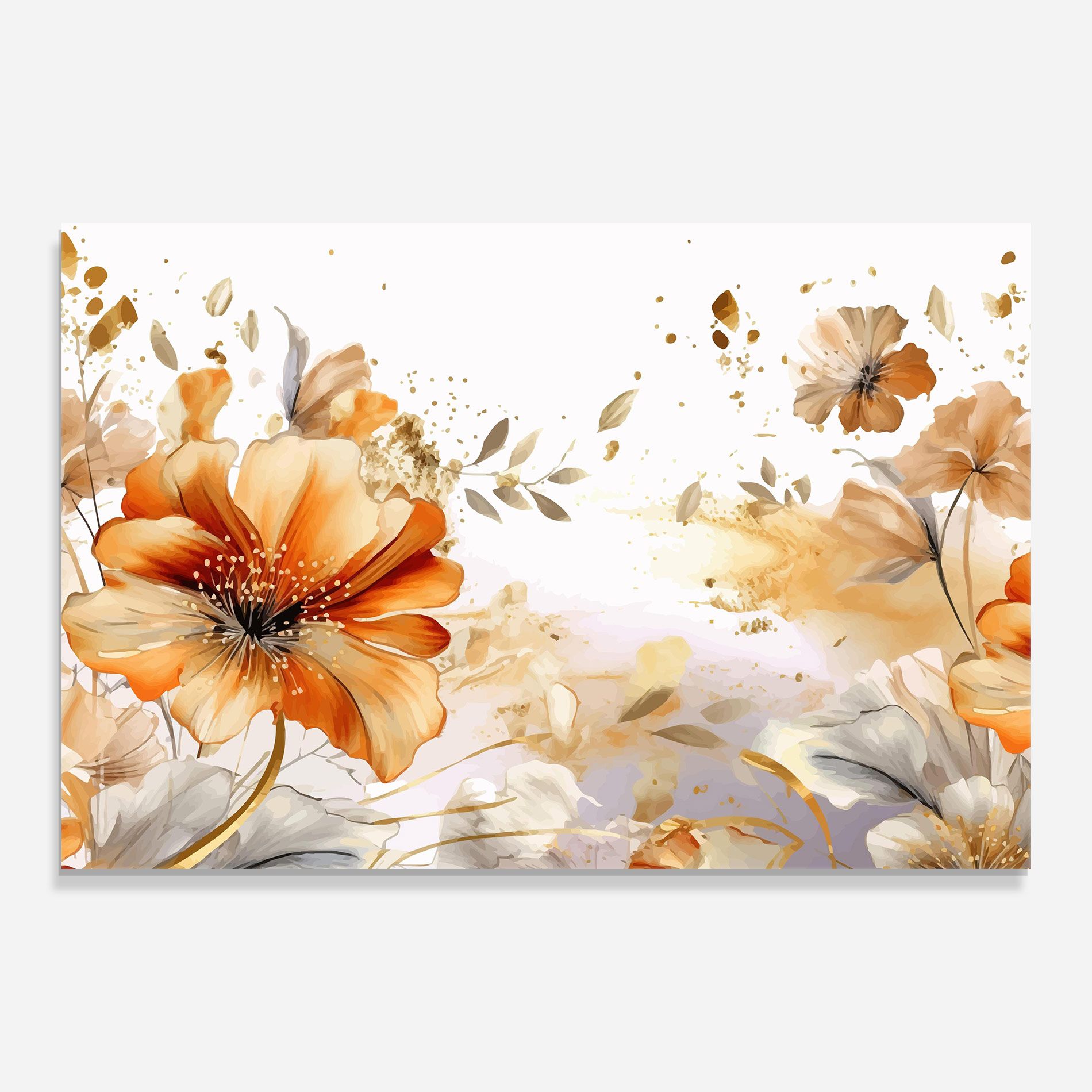 Gold Orange Poppy mockup 0