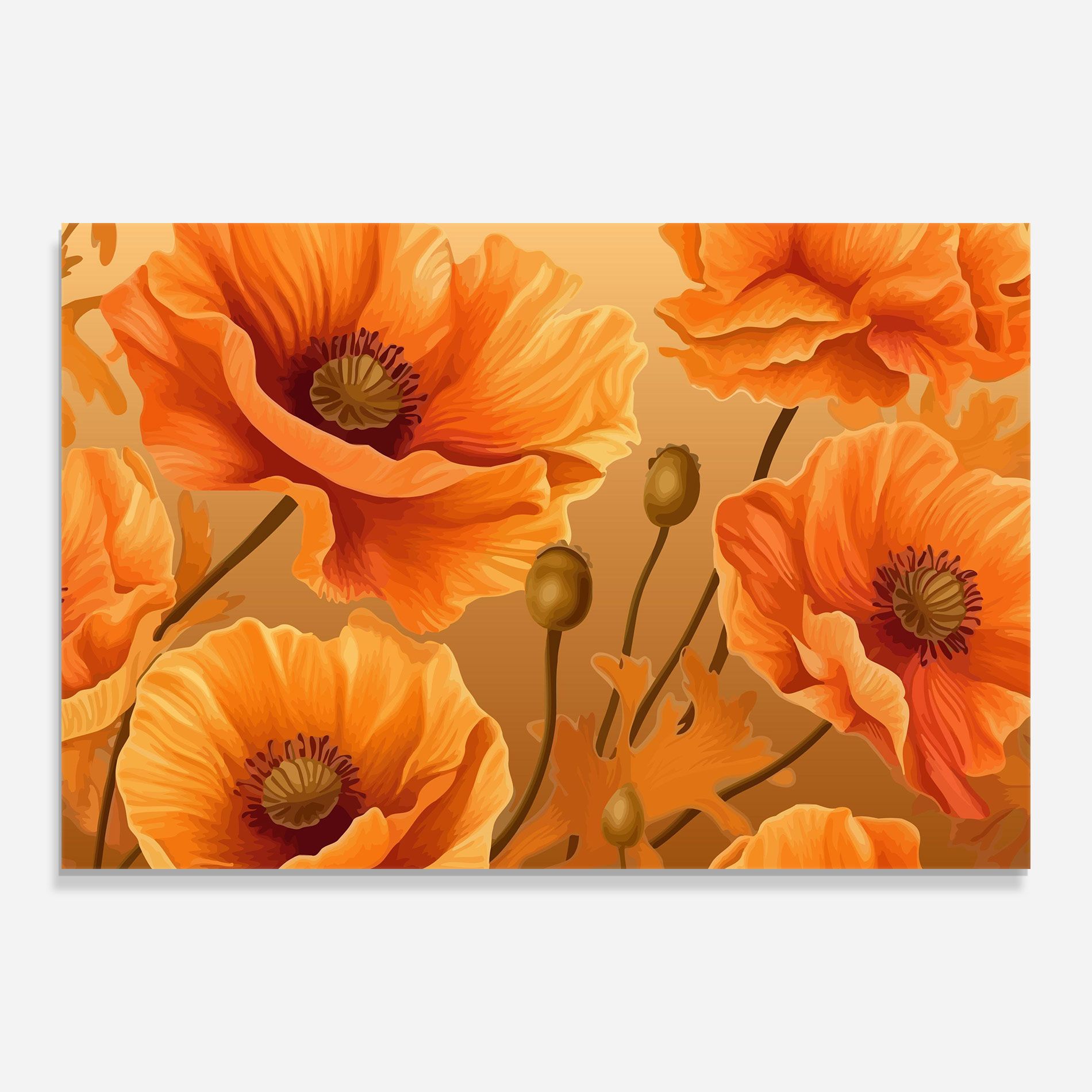 Pastel Orange Poppy mockup 0