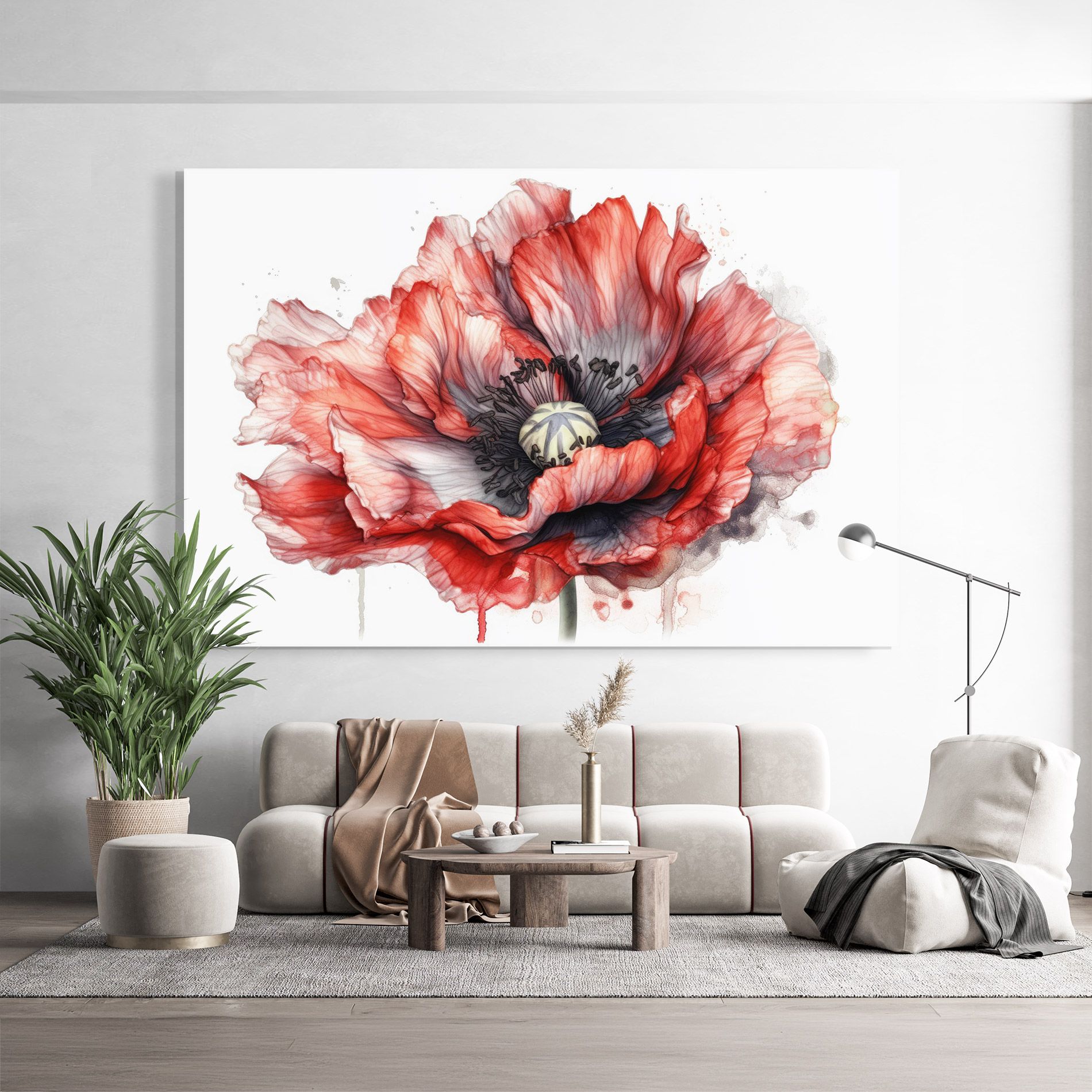 Painted Red Poppy mockup 9