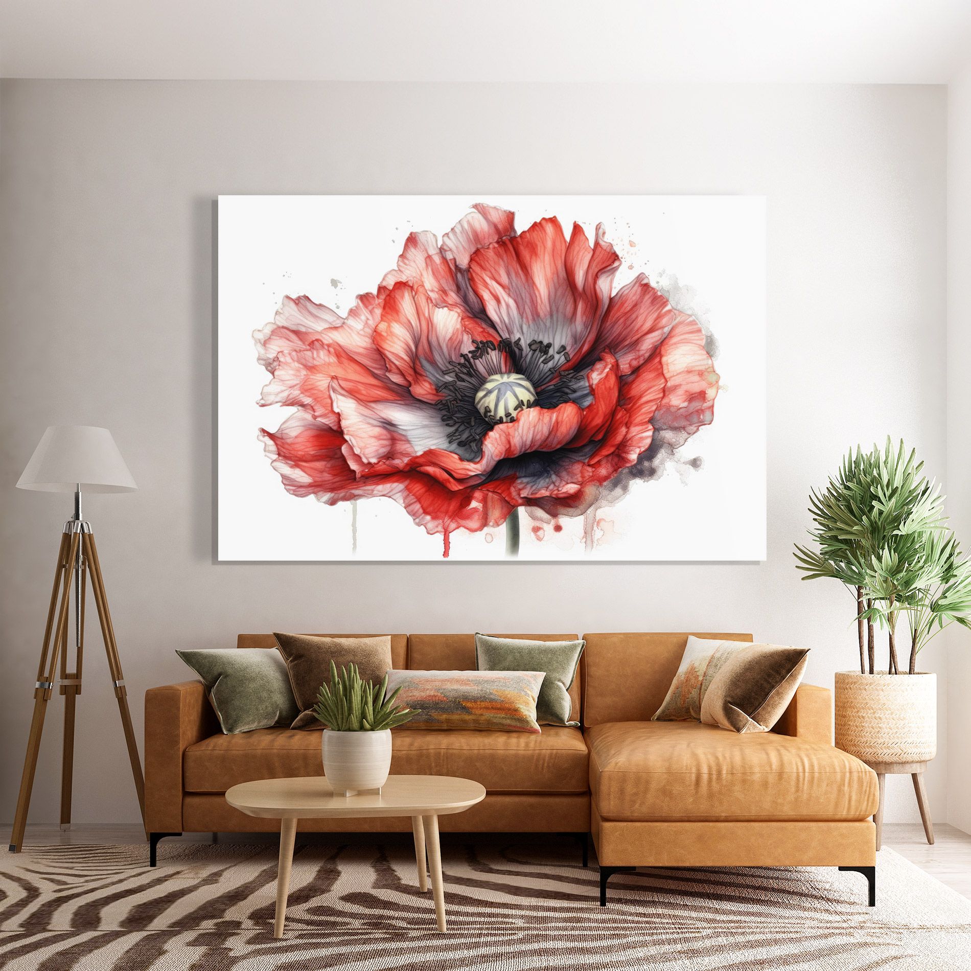 Painted Red Poppy mockup 7