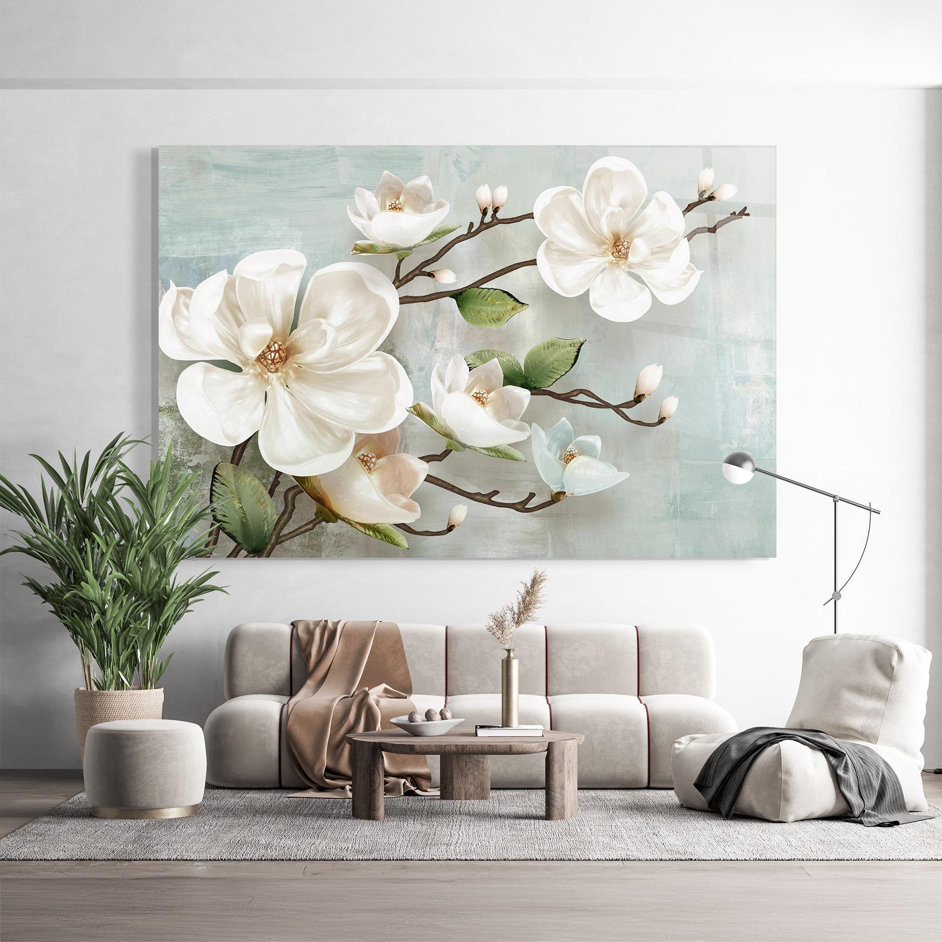 Стъклена картина Magnolino mockup 9