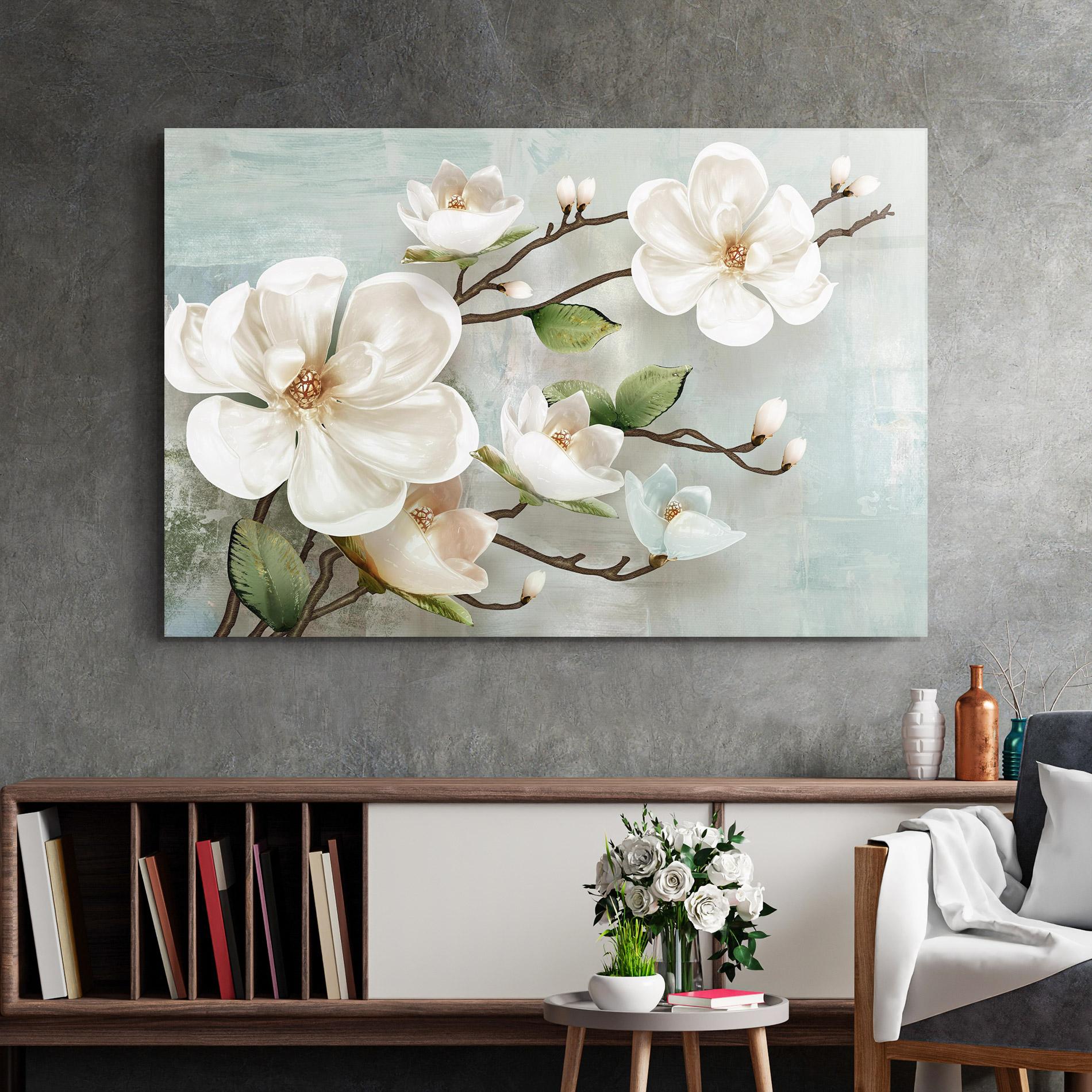 Стъклена картина Magnolino mockup 2