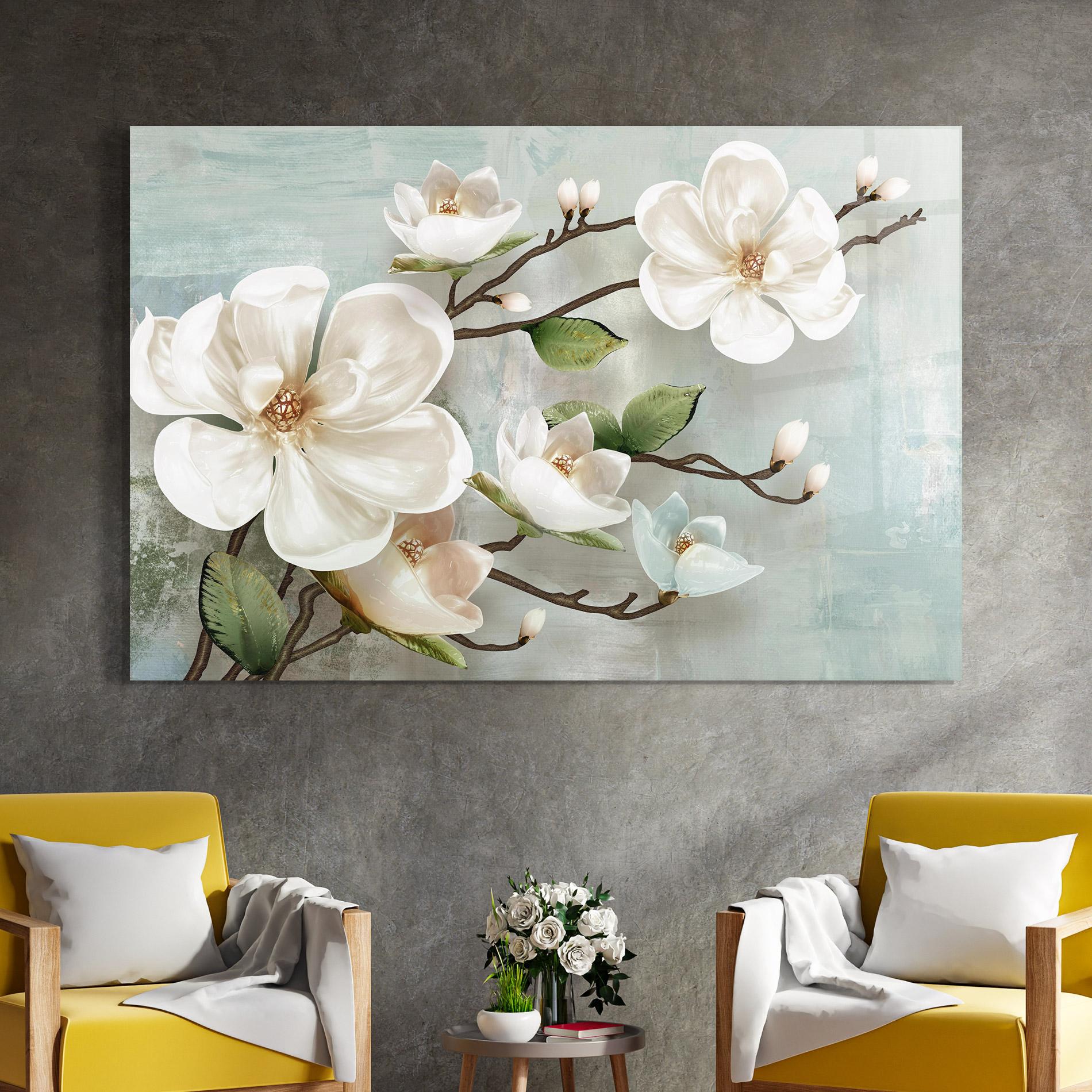 Стъклена картина Magnolino mockup 4