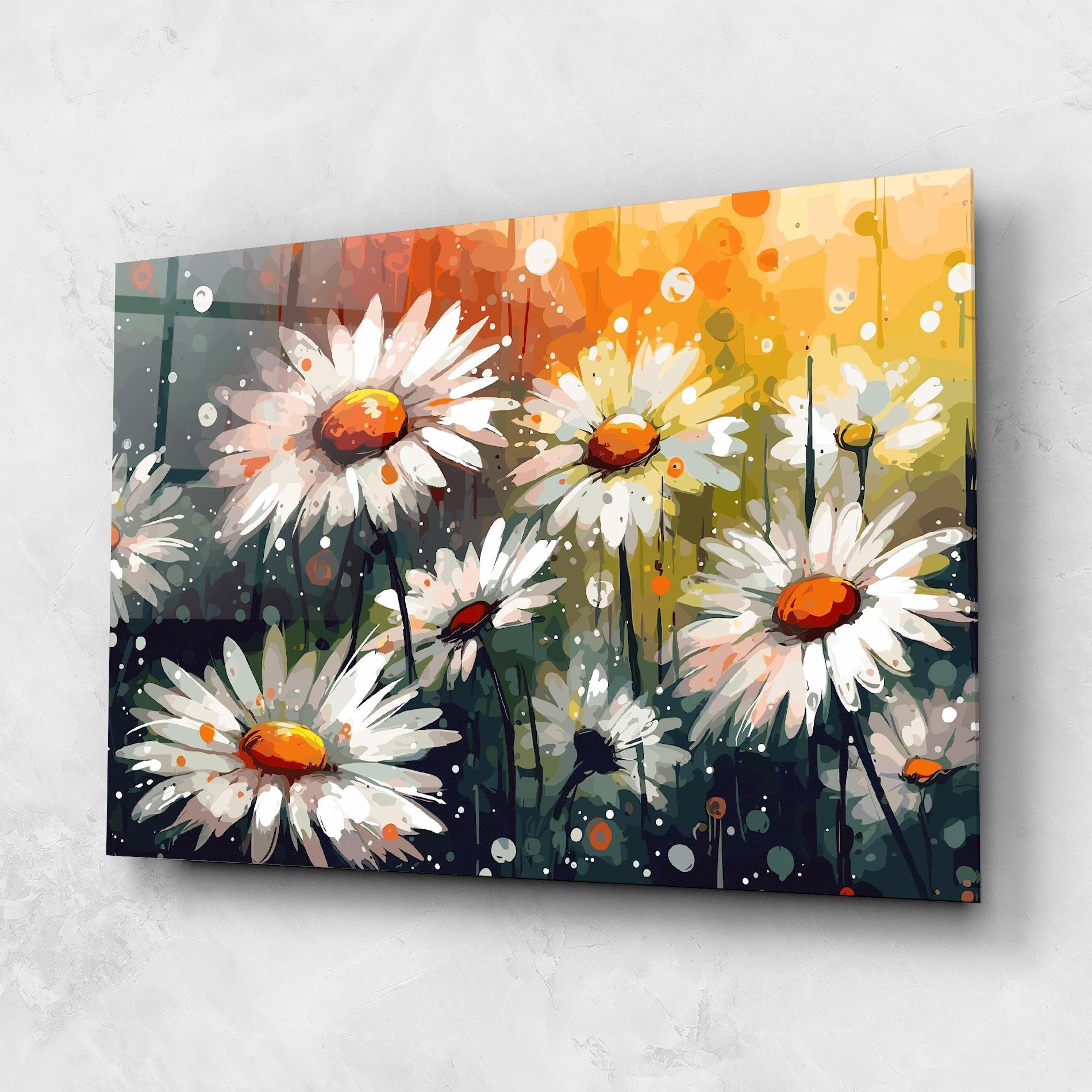 Стъклена картина Daisy Art mockup 1