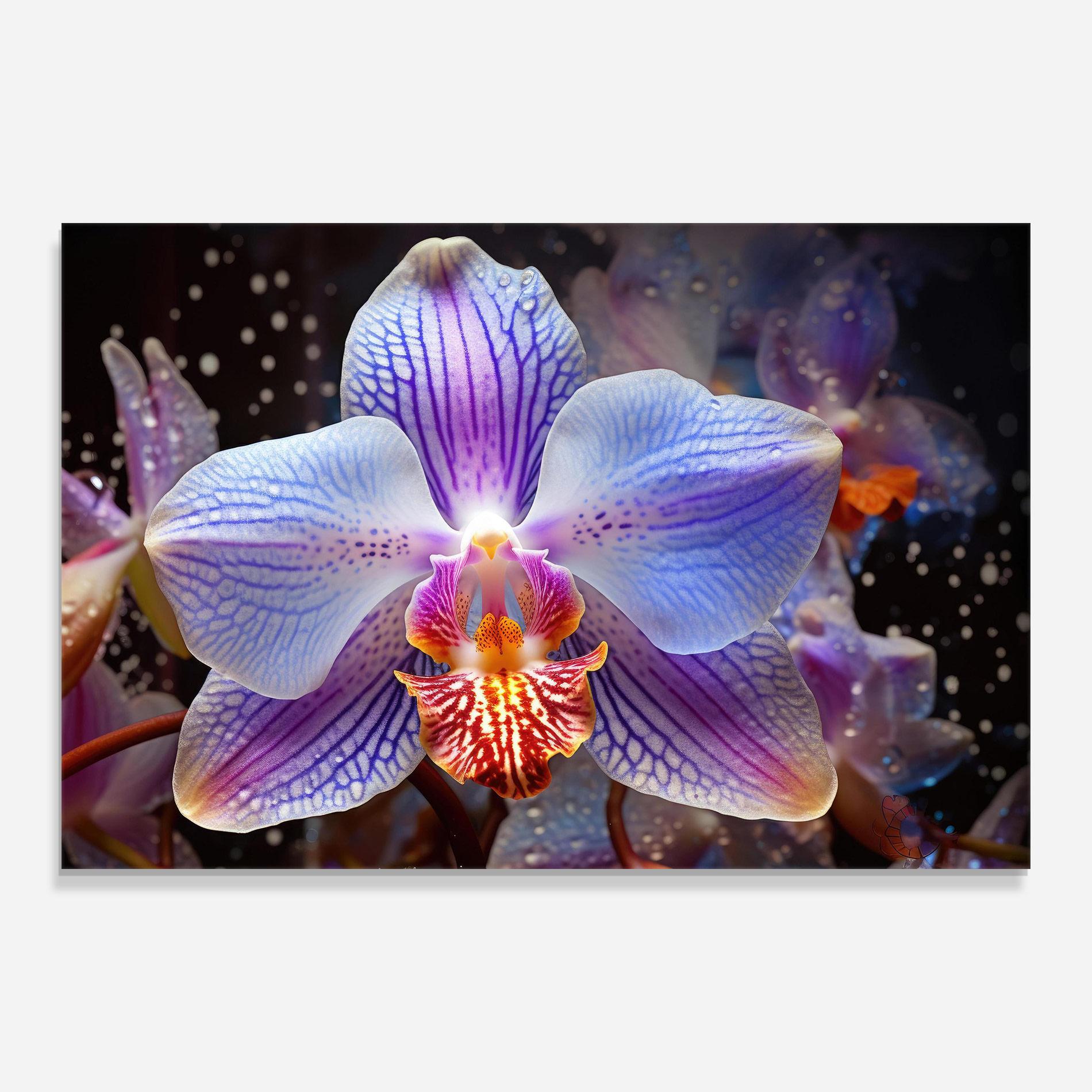 Стъклена картина Light Purple Orchid Art mockup 0