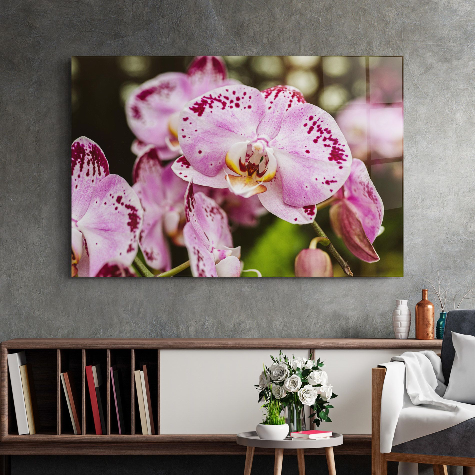 Big Pink Orchid In Nature mockup 2