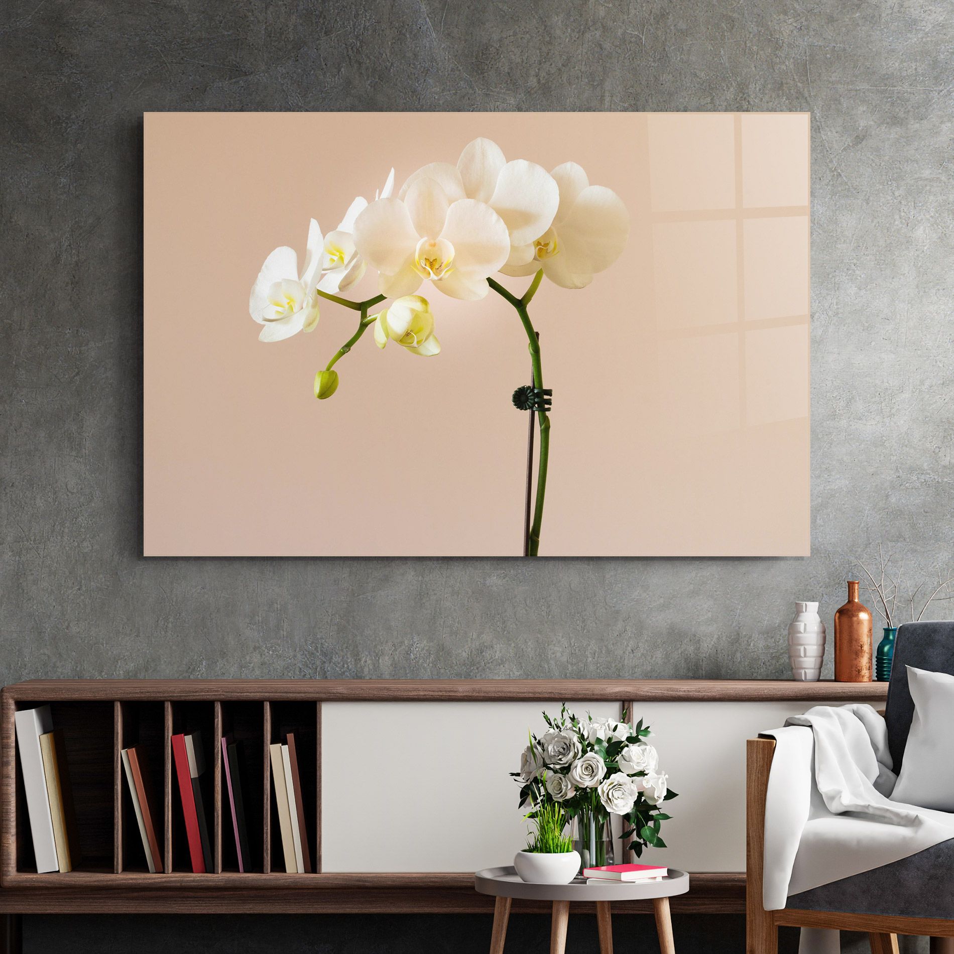 Cream Orchid On Pink mockup 2