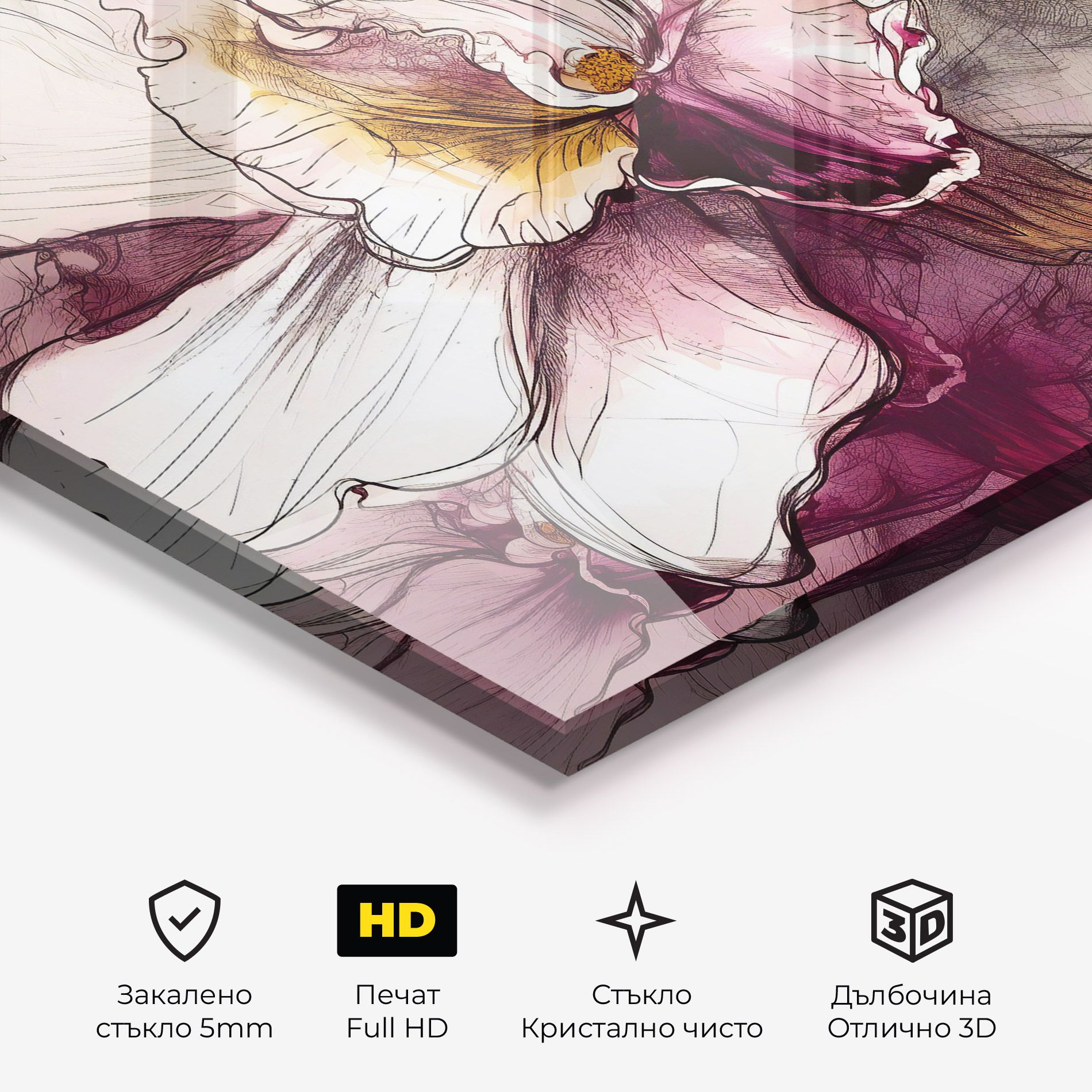 Painted Purple Orchid mockup 3