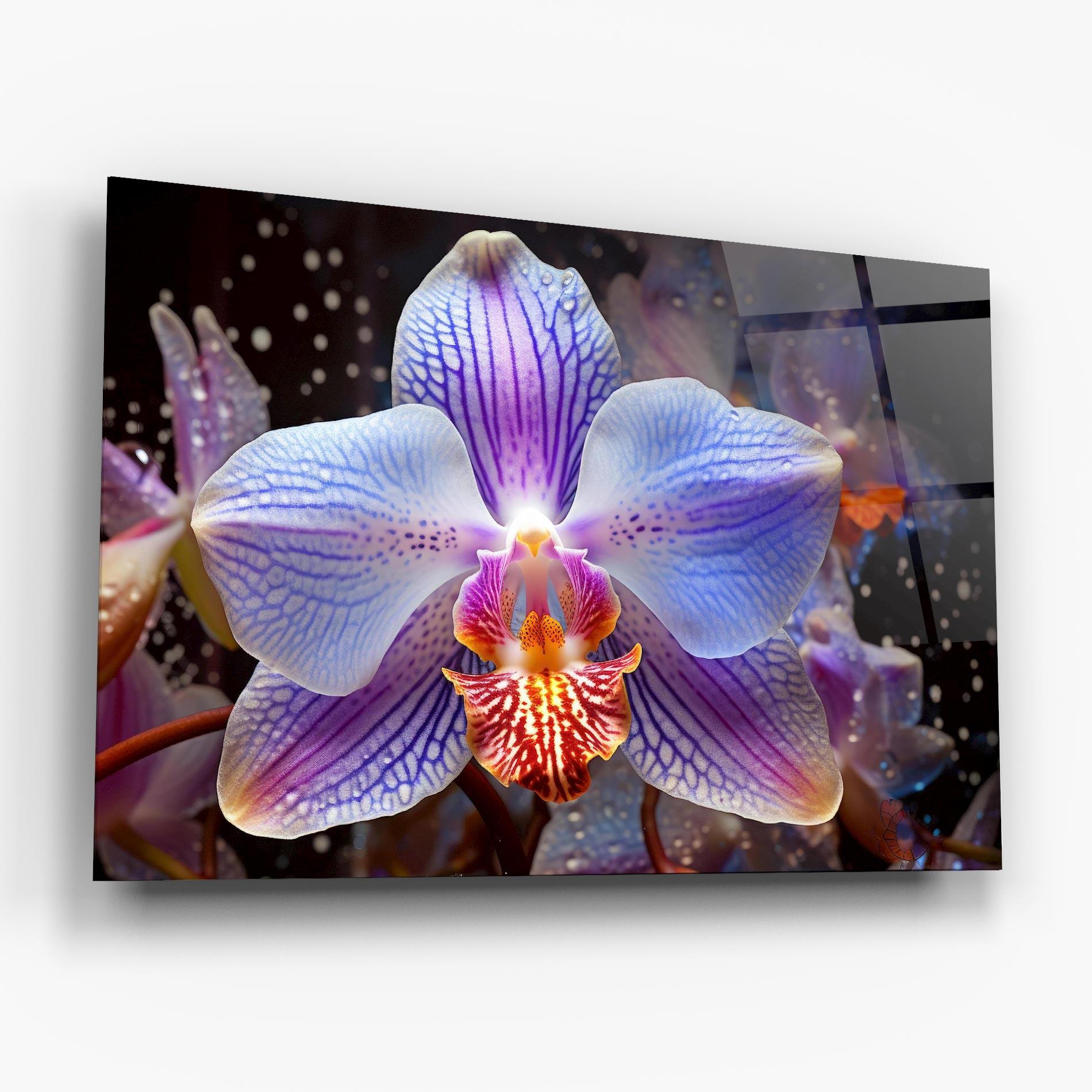 Стъклена картина Light Purple Orchid Art mockup 6