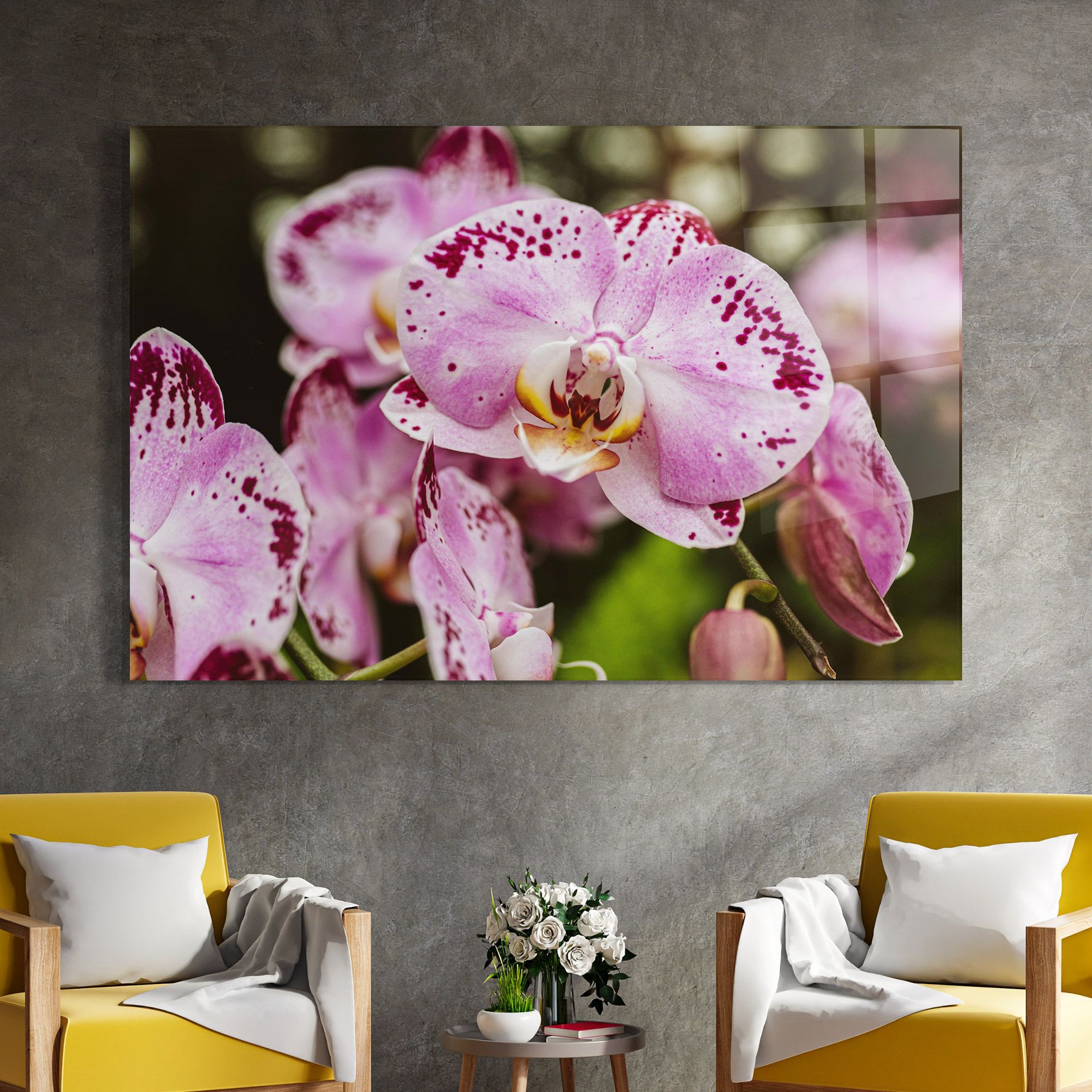 Big Pink Orchid In Nature mockup 4