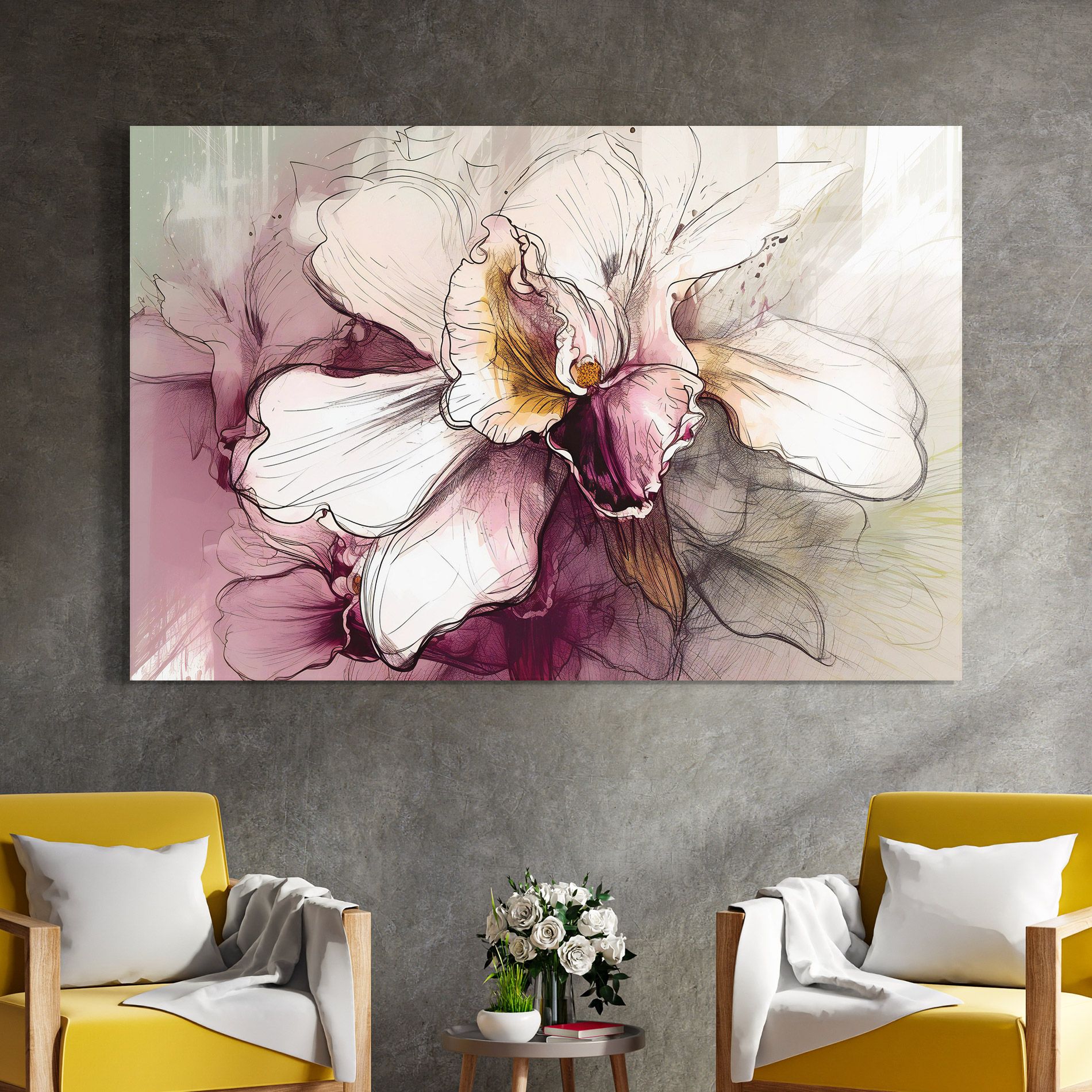Painted Purple Orchid mockup 4