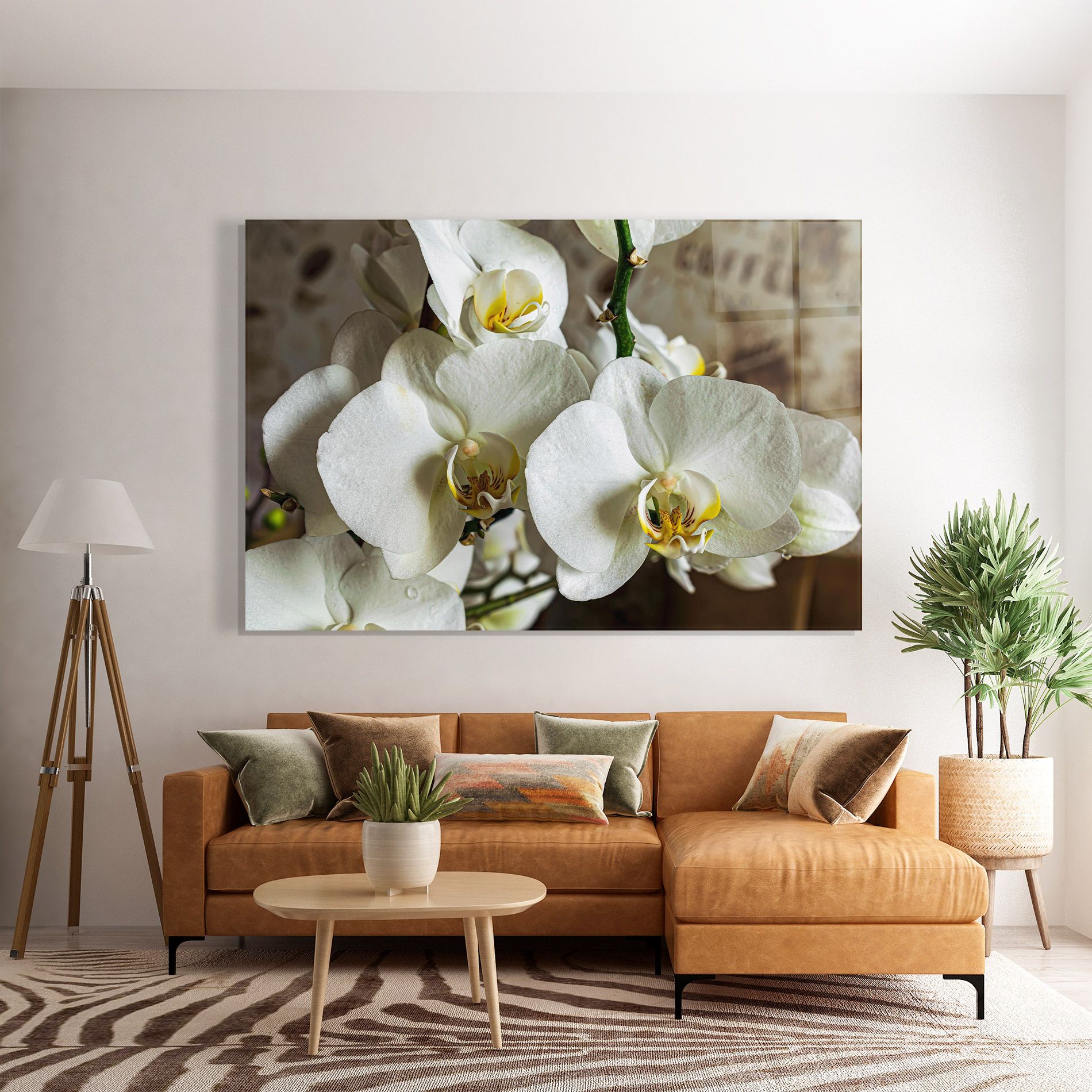 Beautiful White Orchids mockup 7