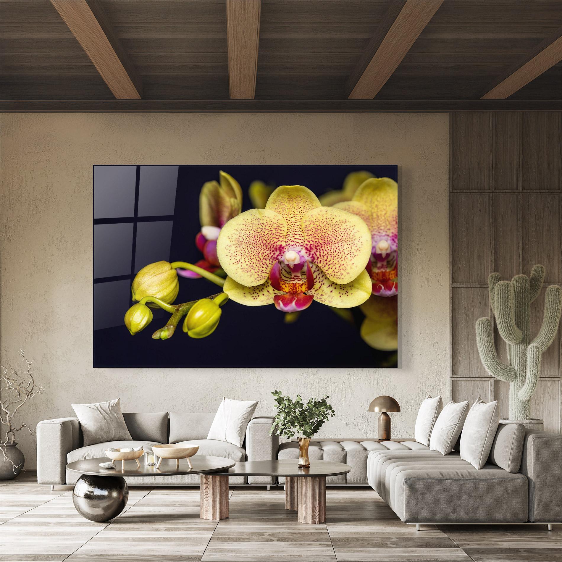 Стъклена картина Baby Orchid mockup 8