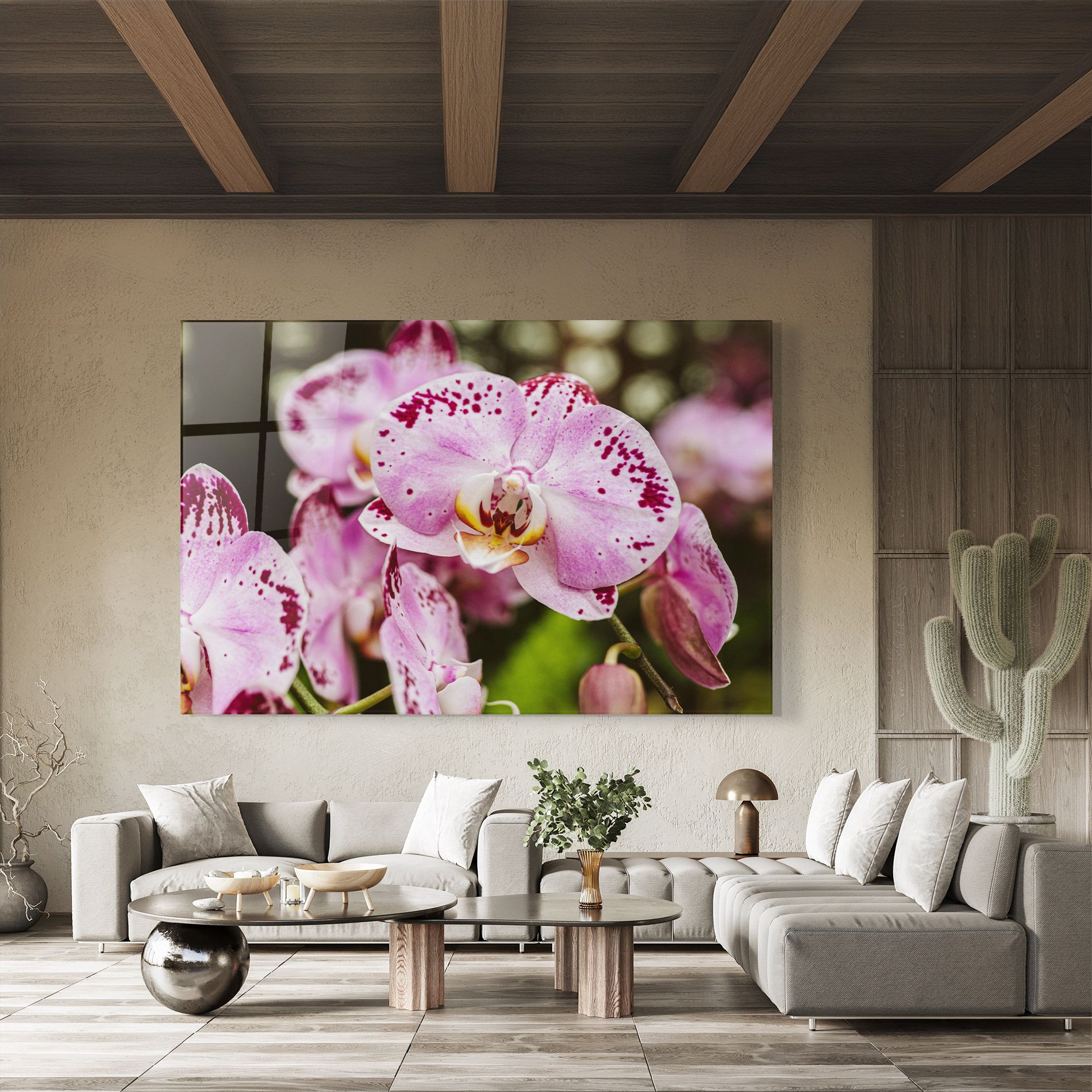 Big Pink Orchid In Nature mockup 8