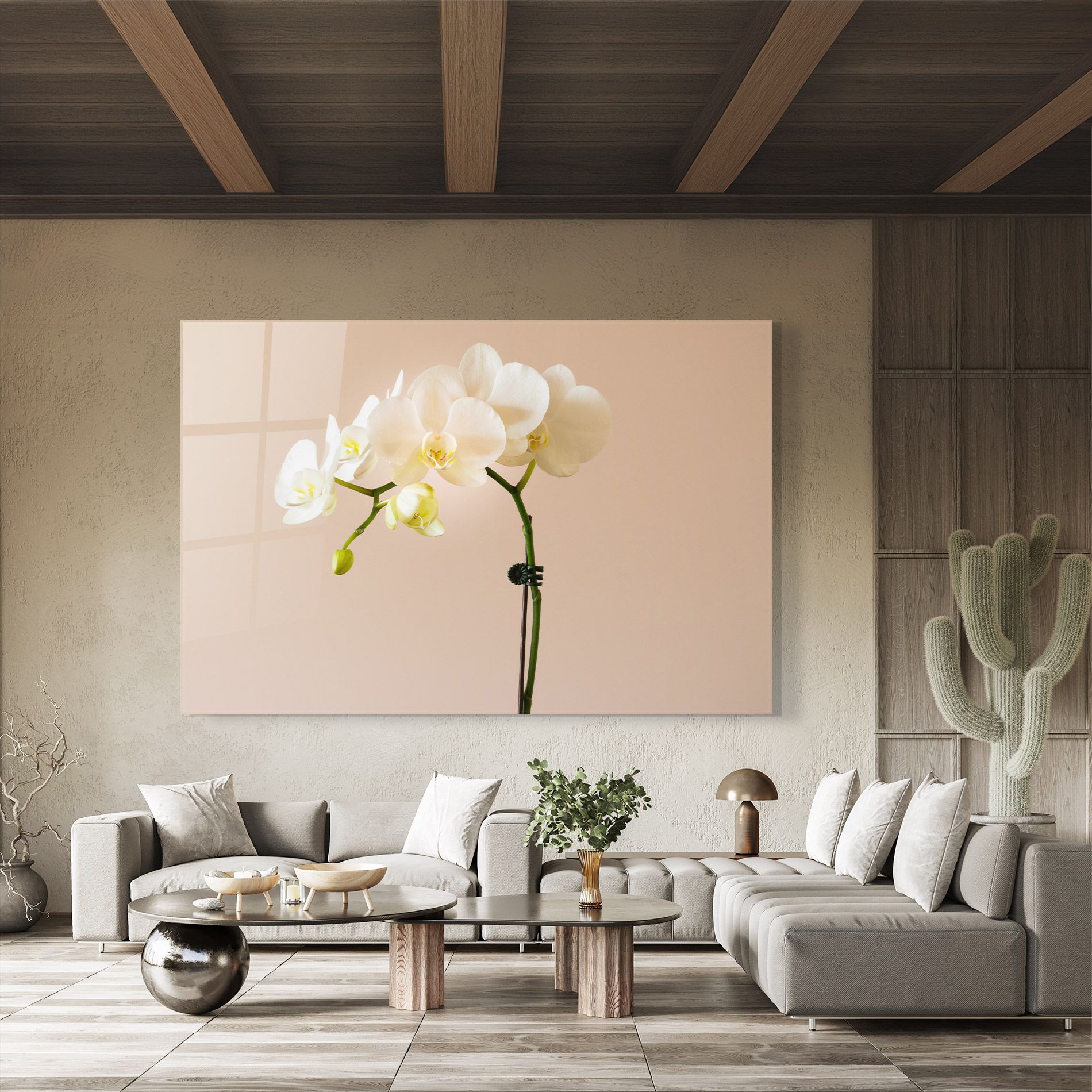 Cream Orchid On Pink mockup 8