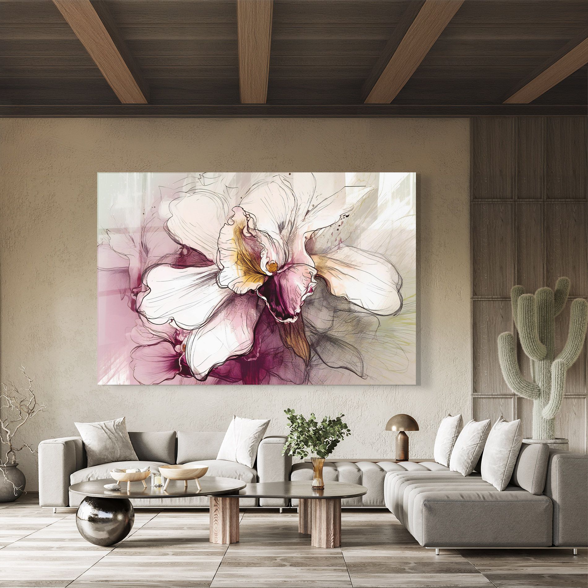 Painted Purple Orchid mockup 8