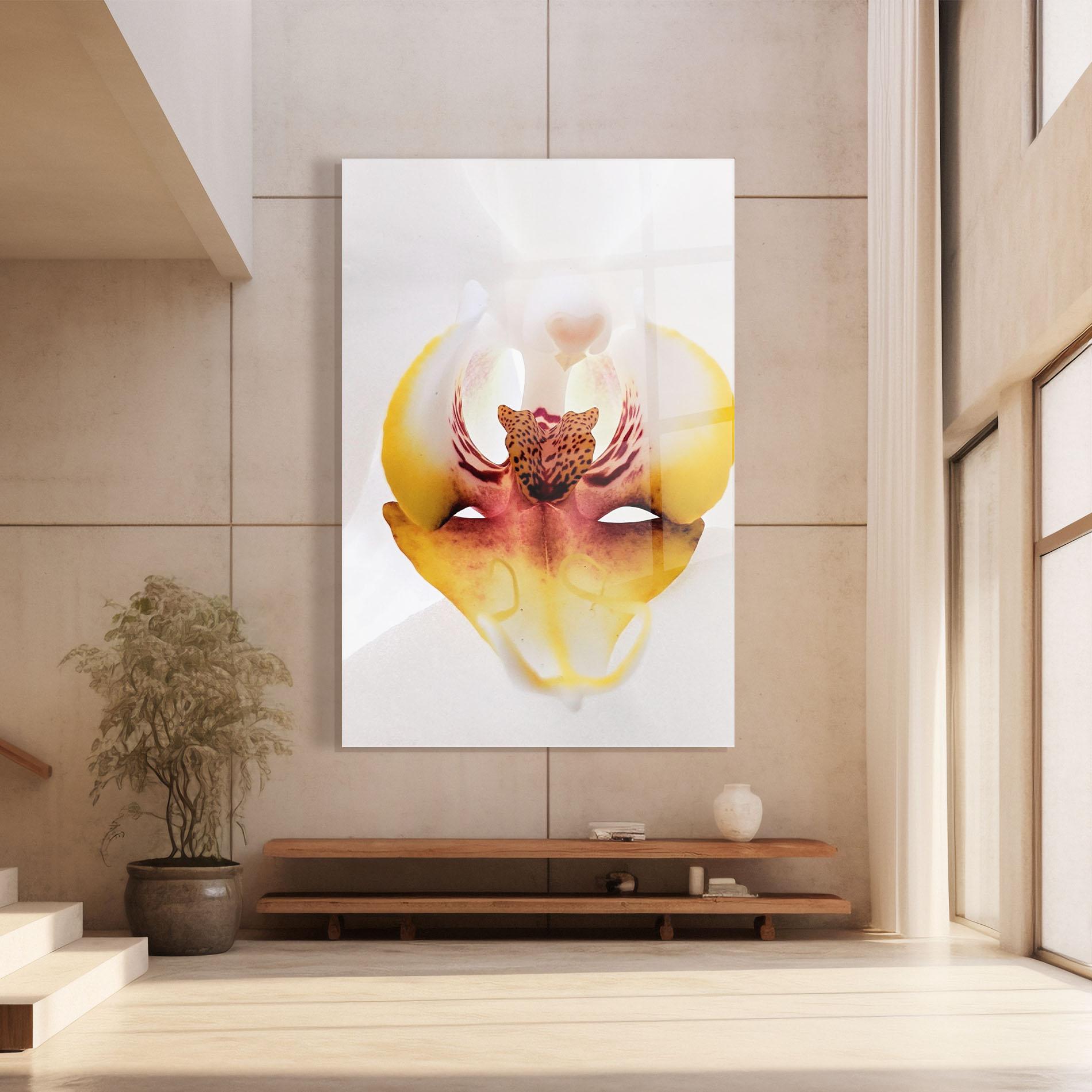 Стъклена картина Orchid Close Up mockup 8