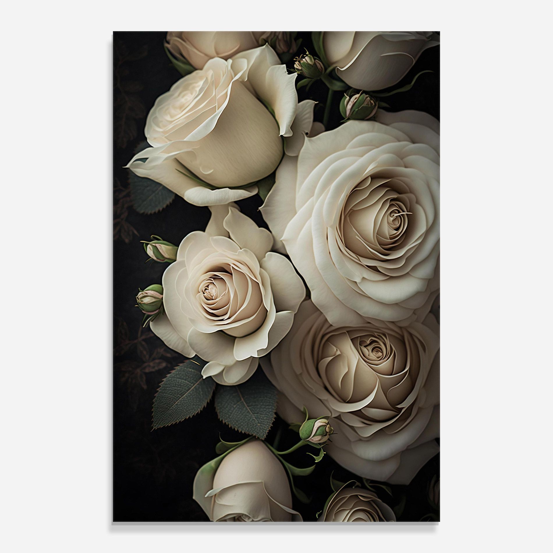 Cream Roses Close Up mockup 0