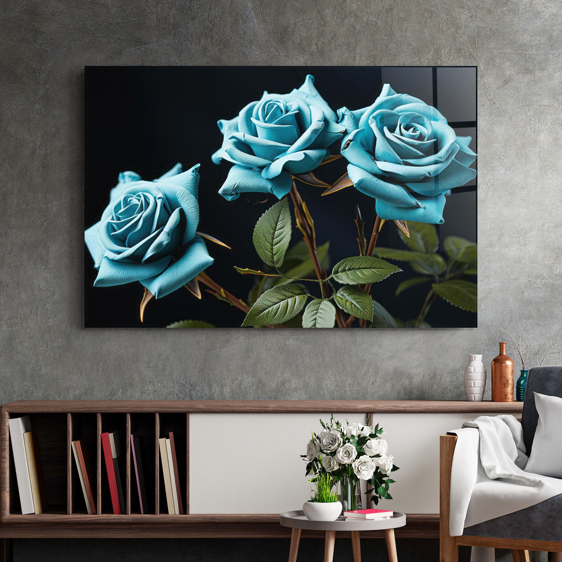 Blue Roses mockup 2