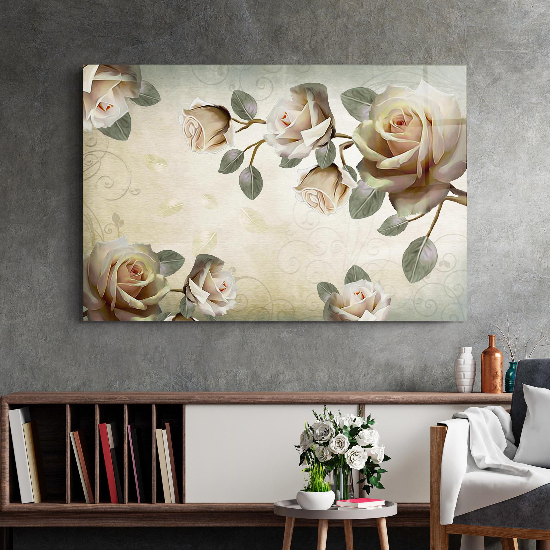 Стъклена картина Fir De Trandafir mockup 2