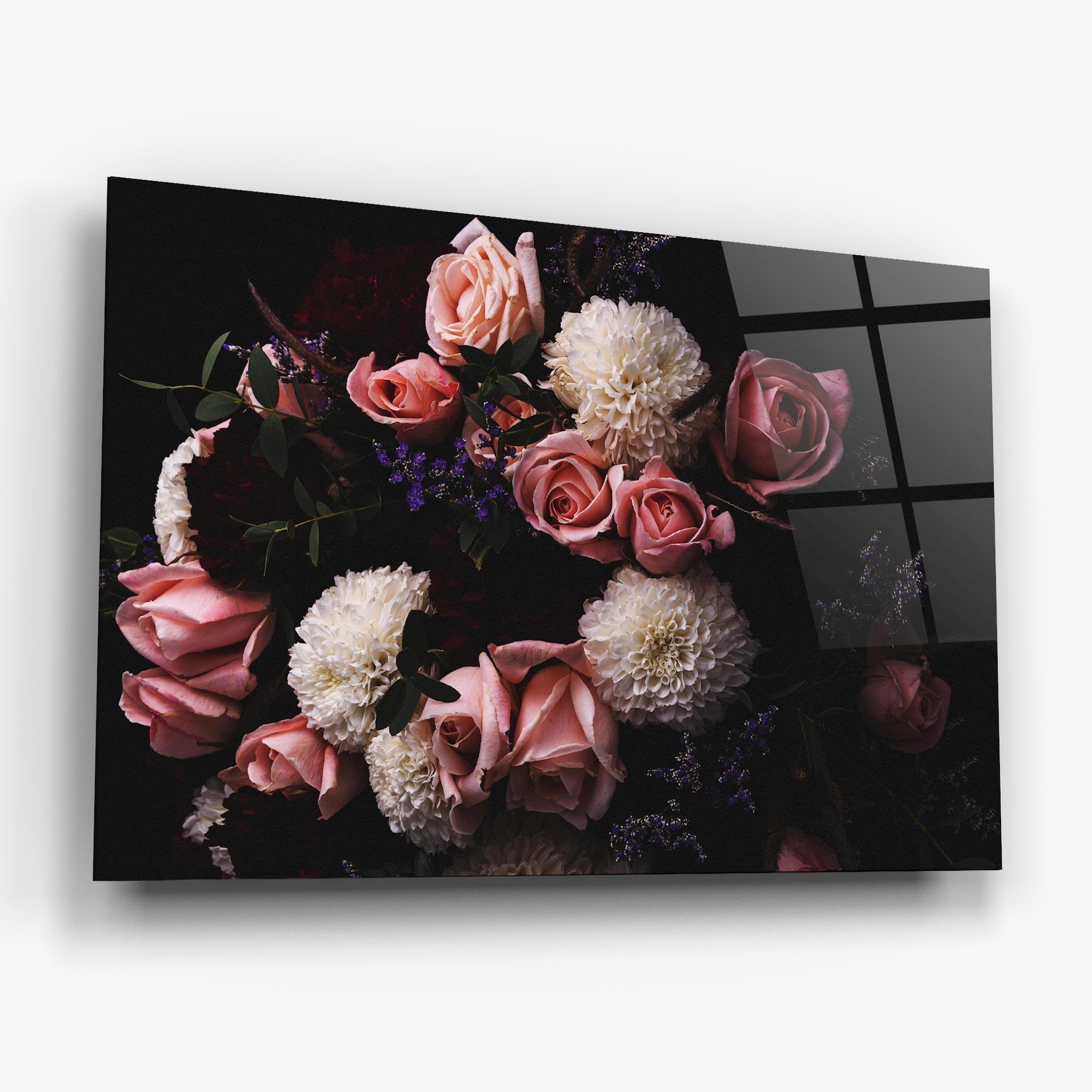 Стъклена картина Buchet De Trandafiri mockup 6