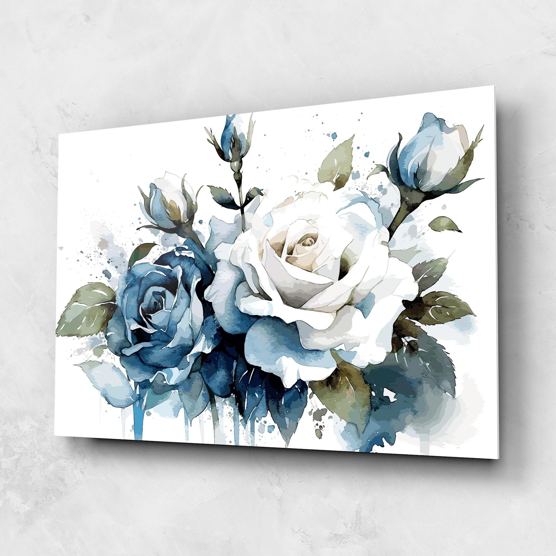 Blue White Roses mockup 1